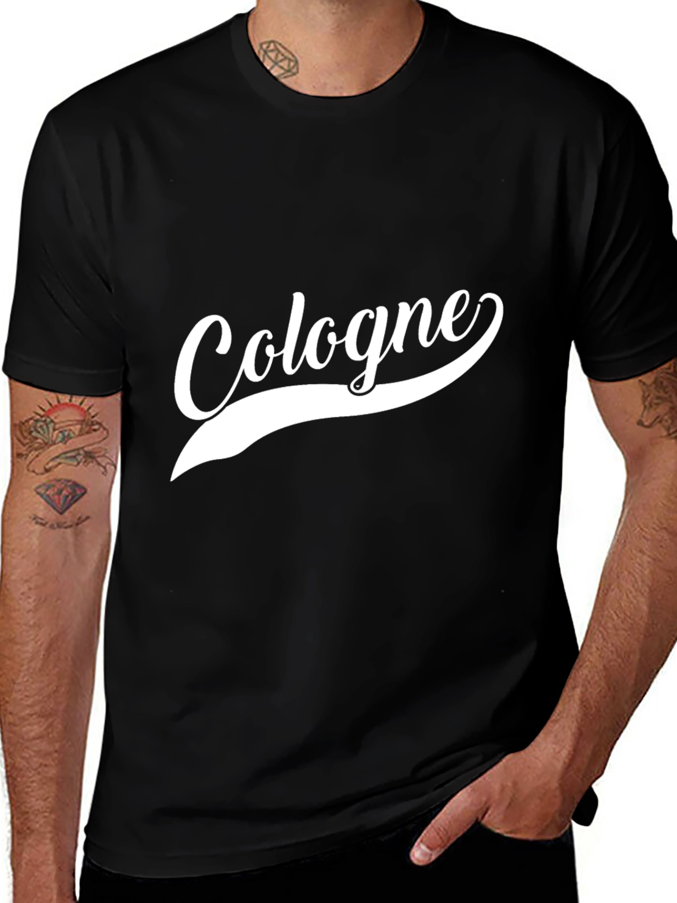 Cologne Germany Black Graphic T-Shirt