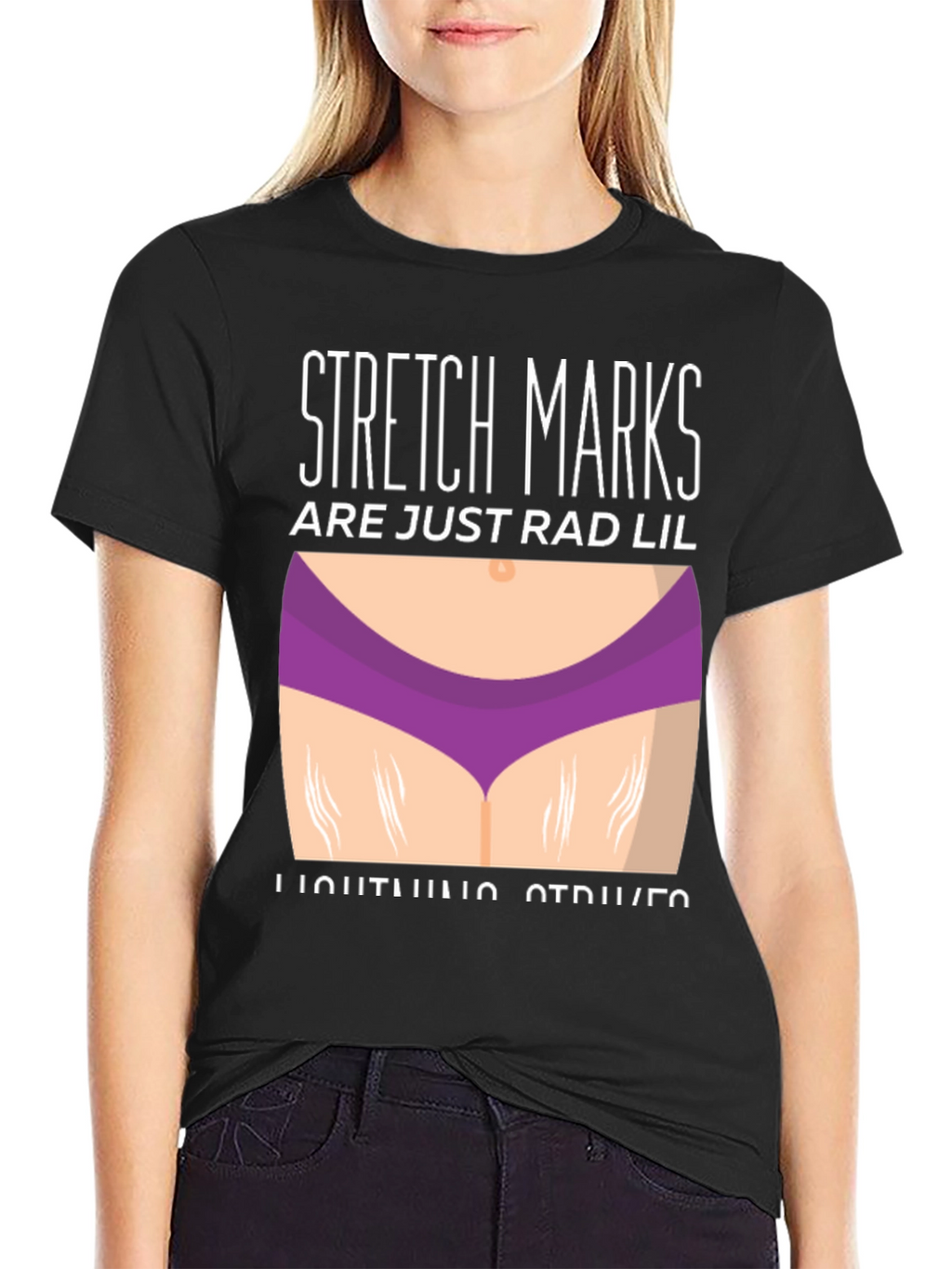 Stretch Marks Rad Lil Lightning Strikes Graphic Tee