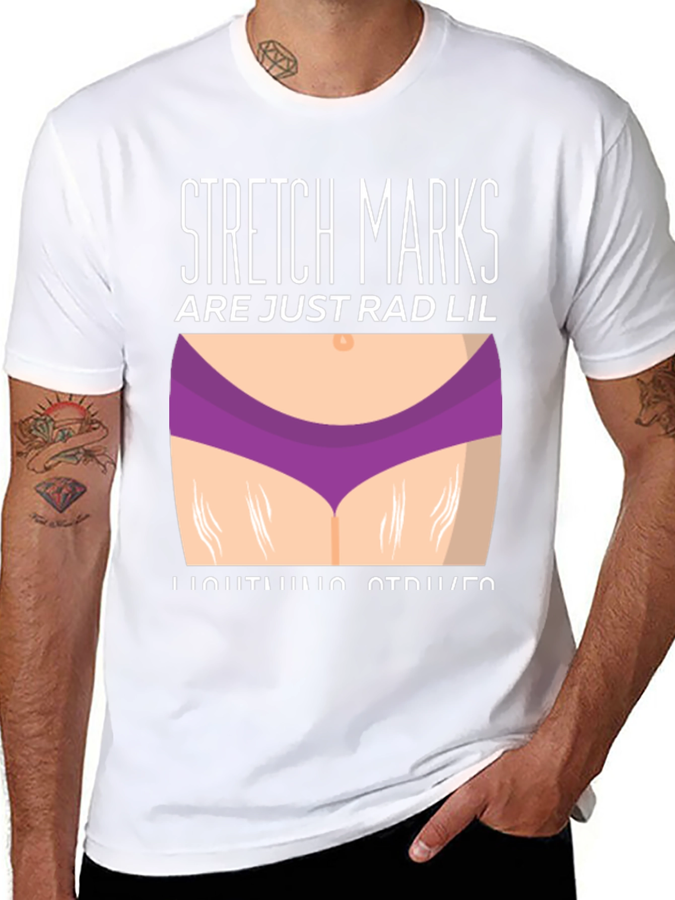 Stretch Marks Rad Lil Lightning Strikes Graphic Tee