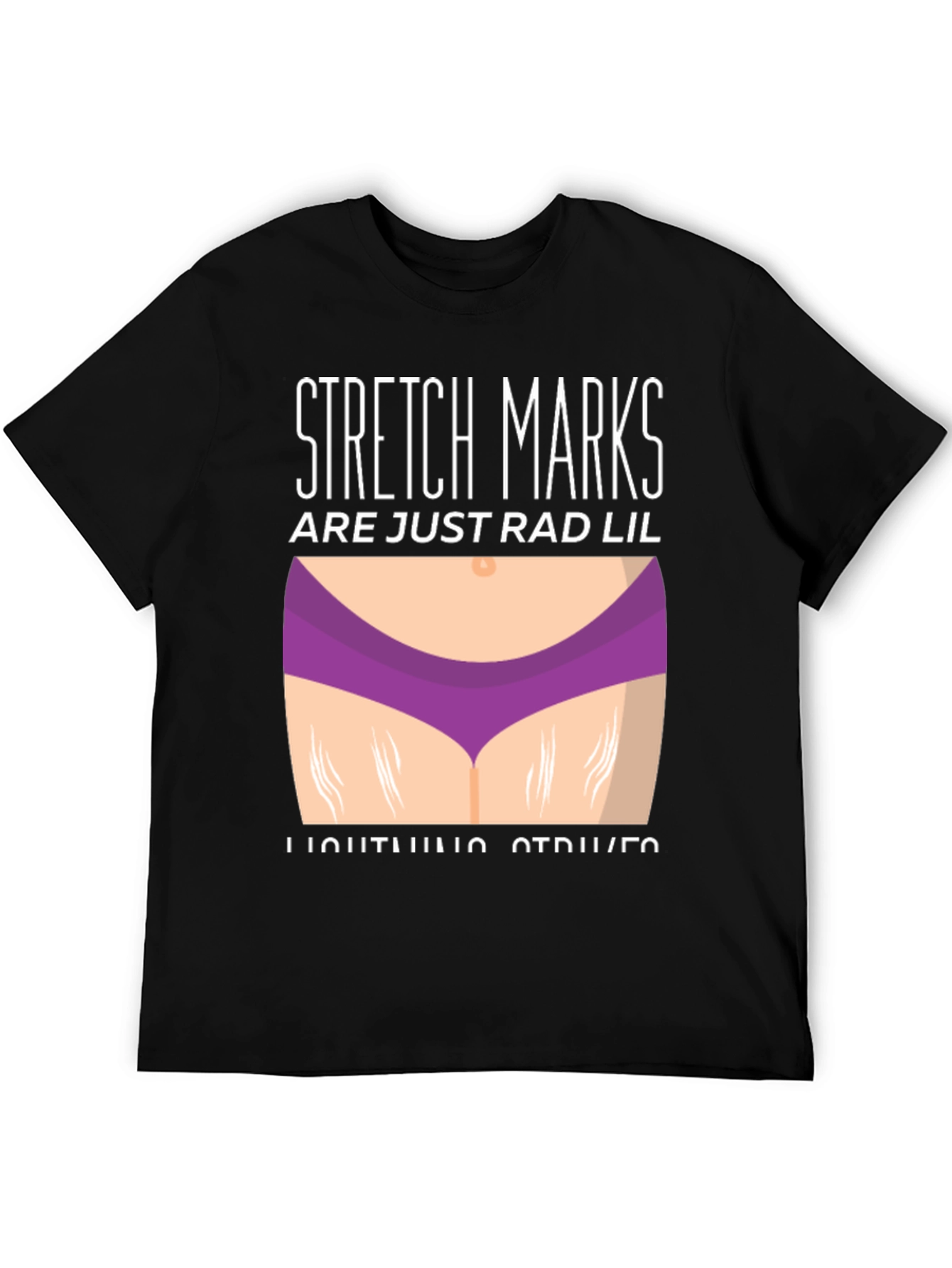 Stretch Marks Rad Lil Lightning Strikes Graphic Tee