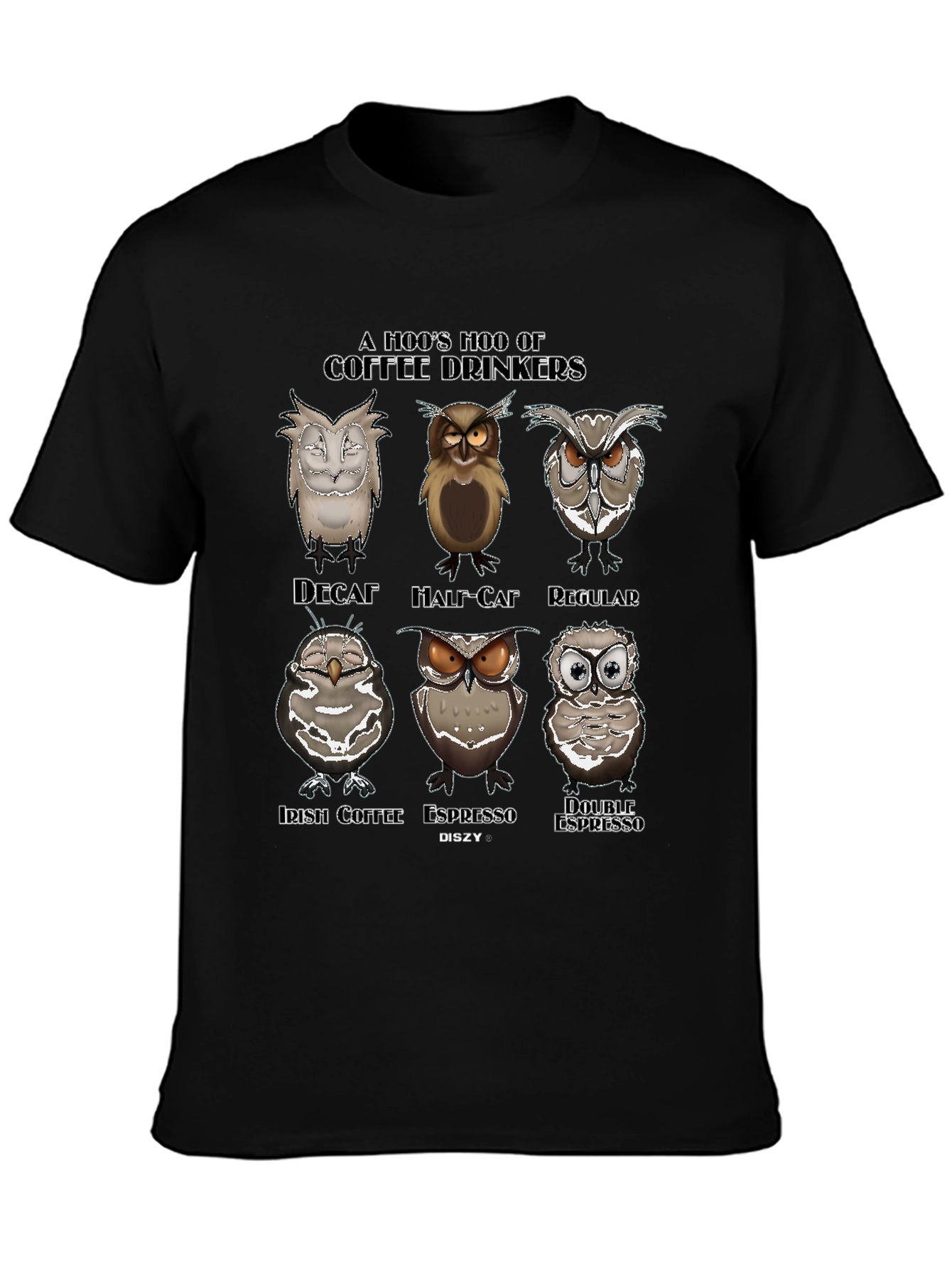 A Hoos Hoo of Coffee Drinkers Graphic T-Shirt