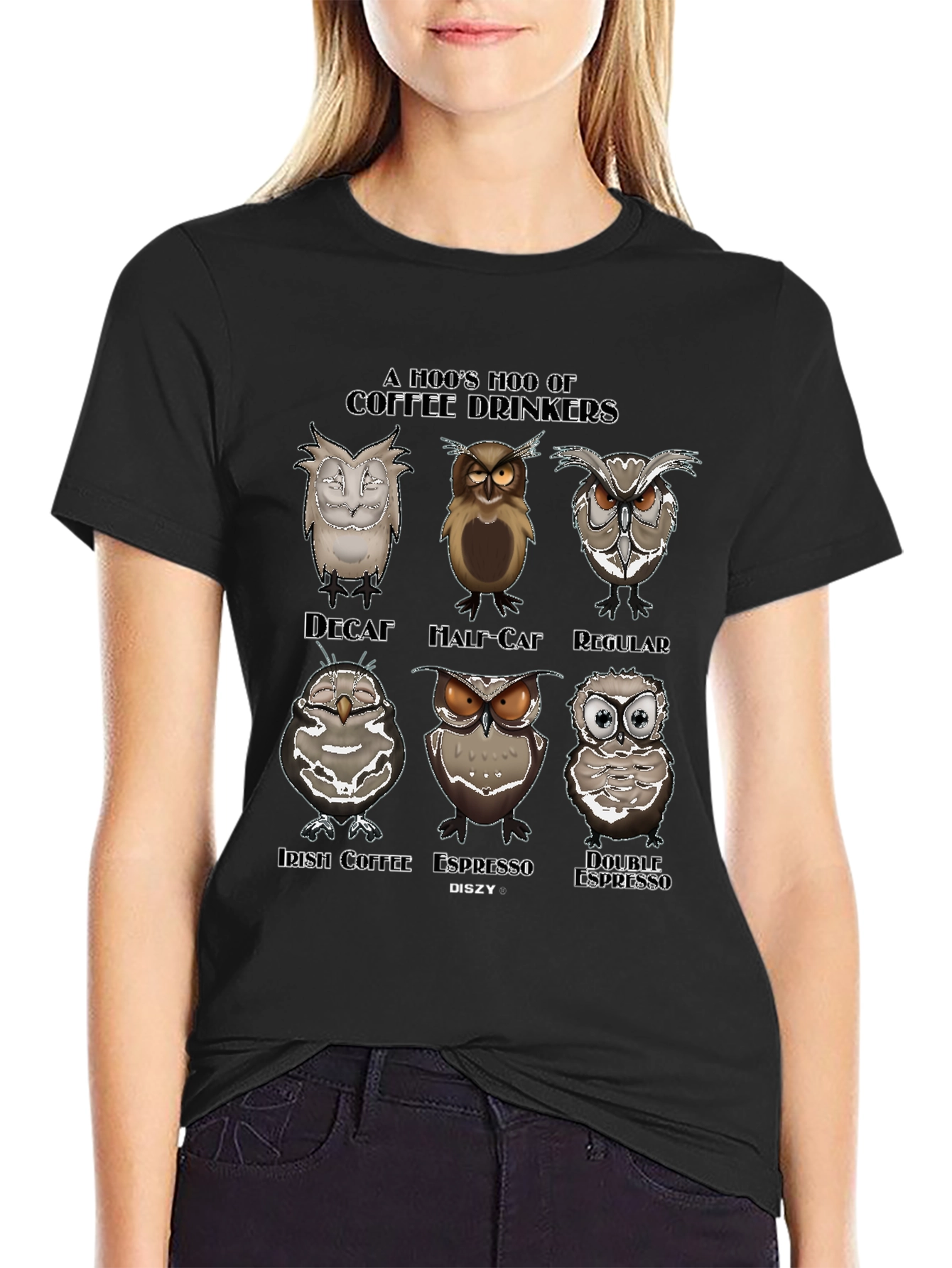 A Hoos Hoo of Coffee Drinkers Graphic T-Shirt