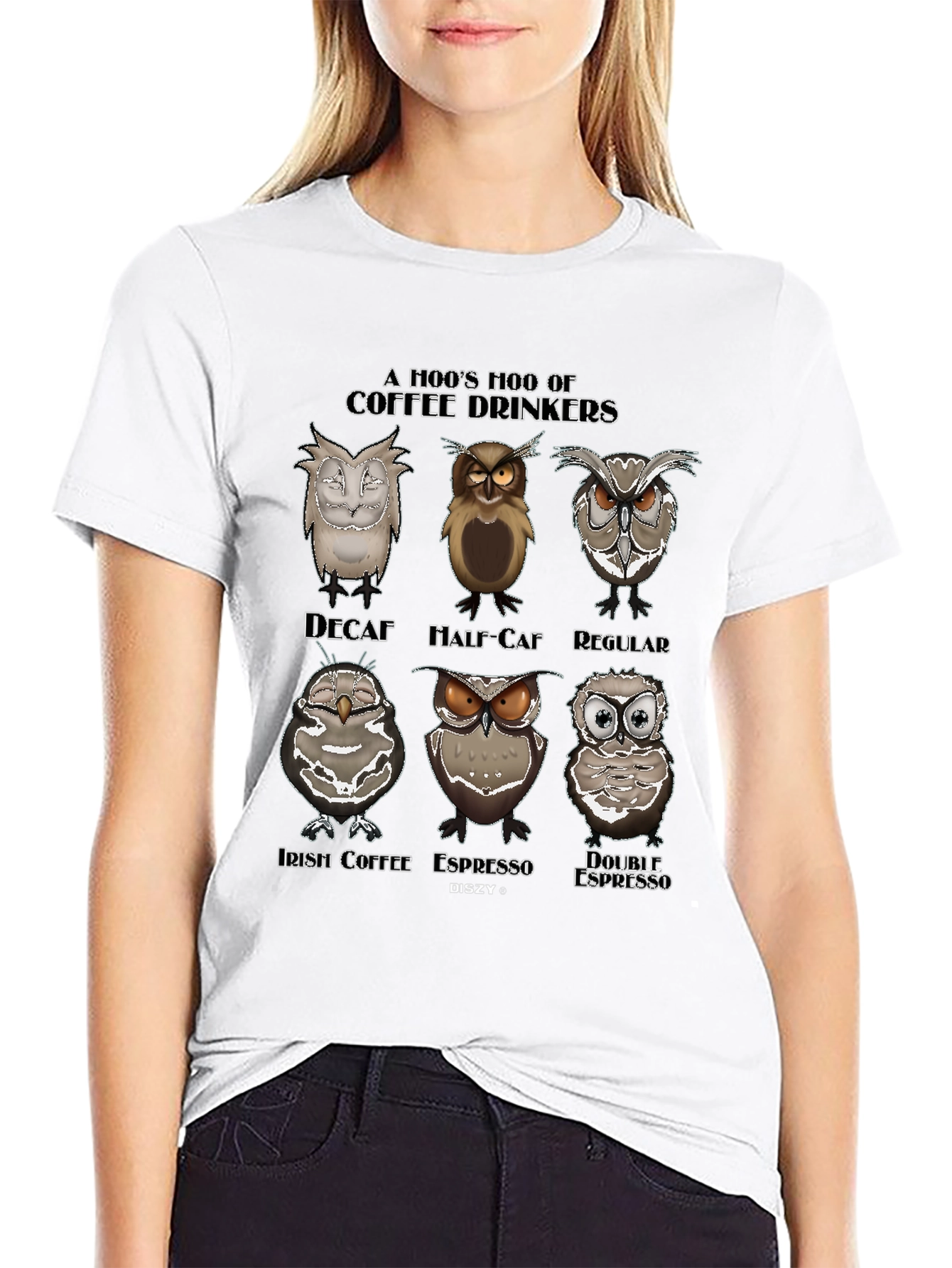 A Hoos Hoo of Coffee Drinkers Graphic T-Shirt
