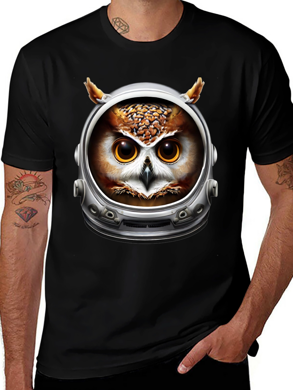 Astronaut Owl Graphic Tee