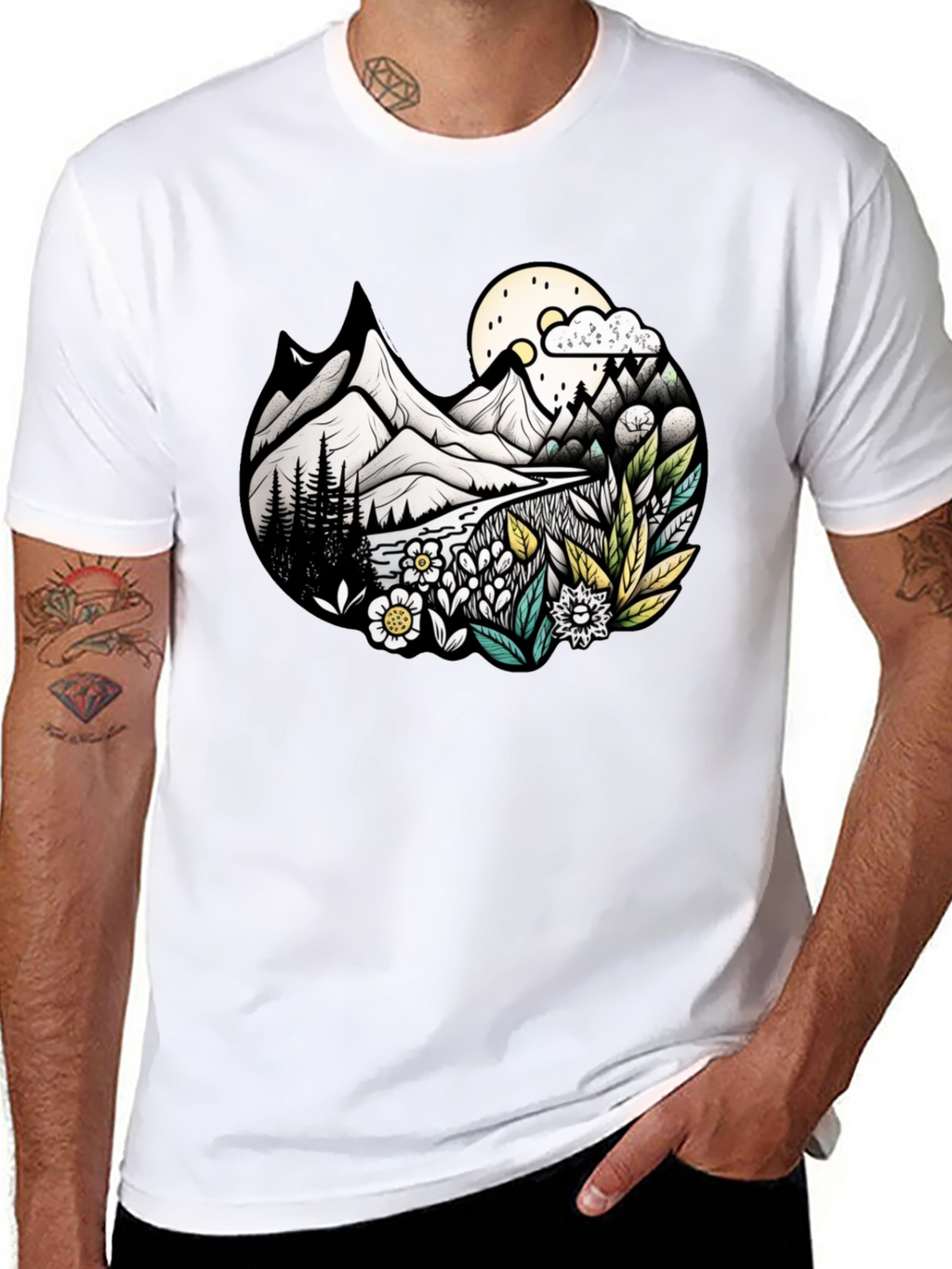 Nature Landscape Graphic Tee - Unisex