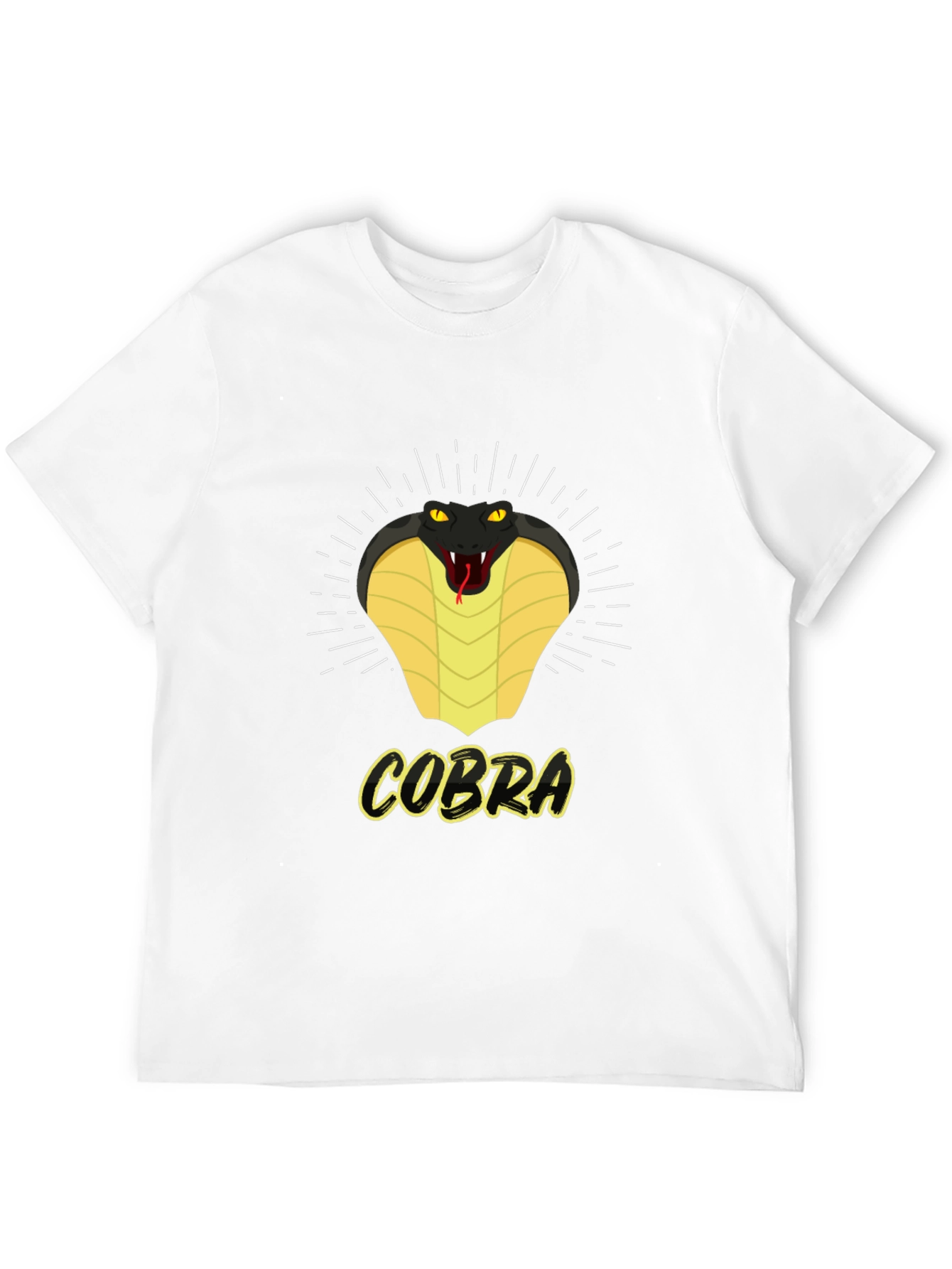 Cobra Graphic Print Crew Neck T-Shirt