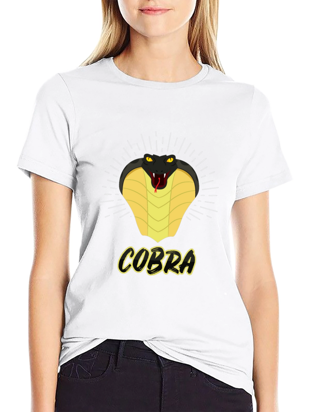 Cobra Graphic Print Crew Neck T-Shirt