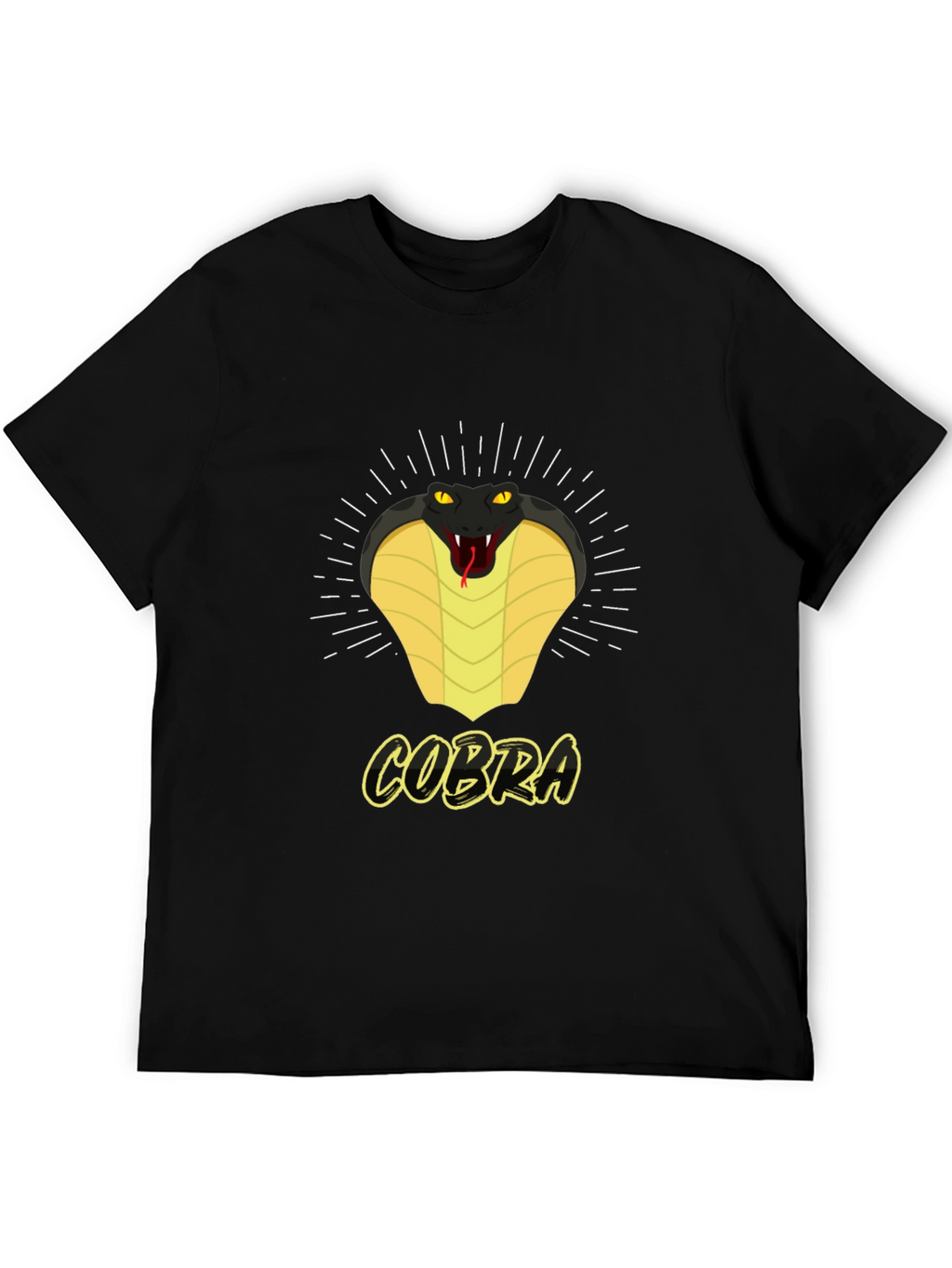 Cobra Graphic Print Crew Neck T-Shirt