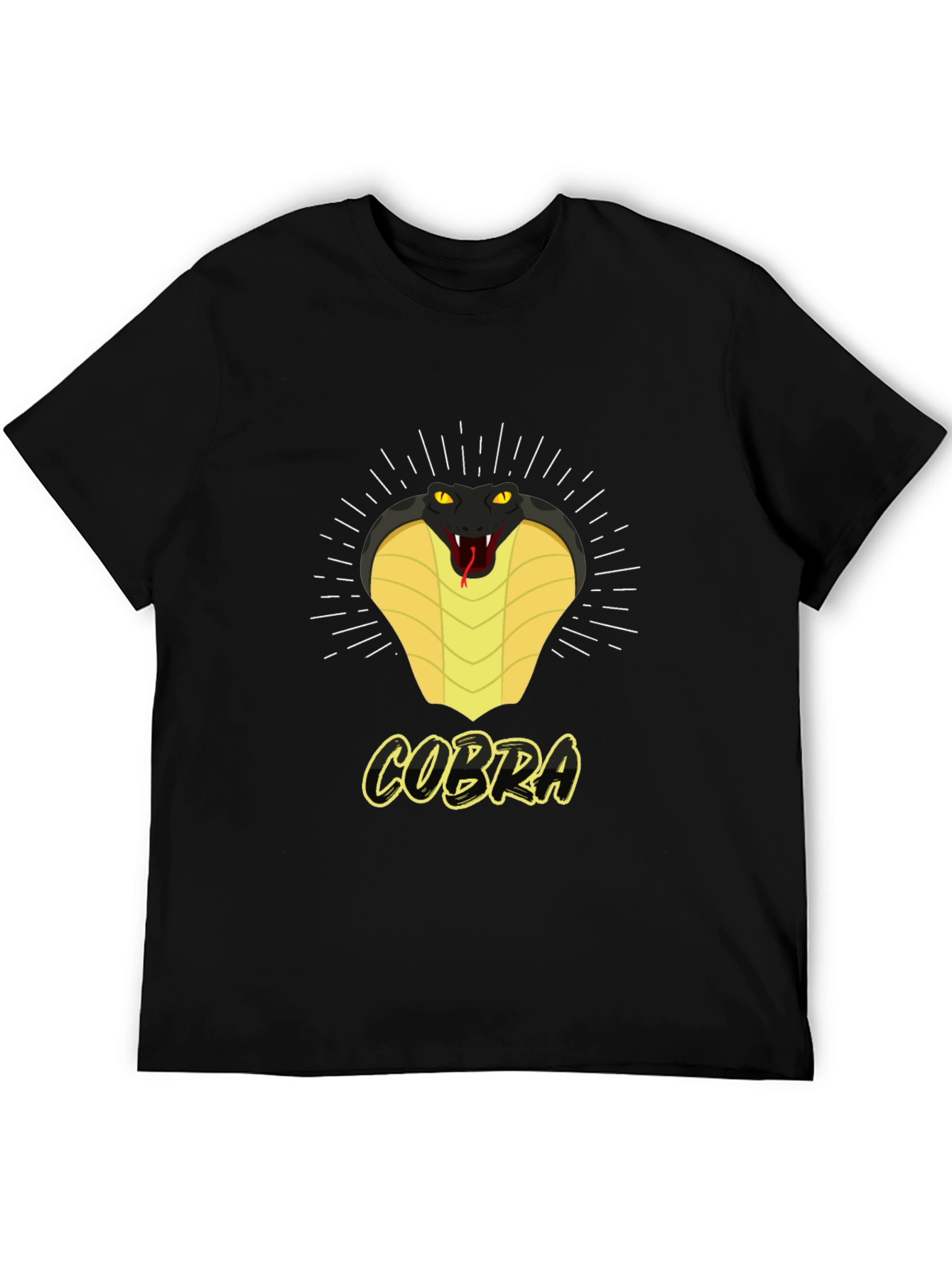 Cobra Graphic Print Crew Neck T-Shirt