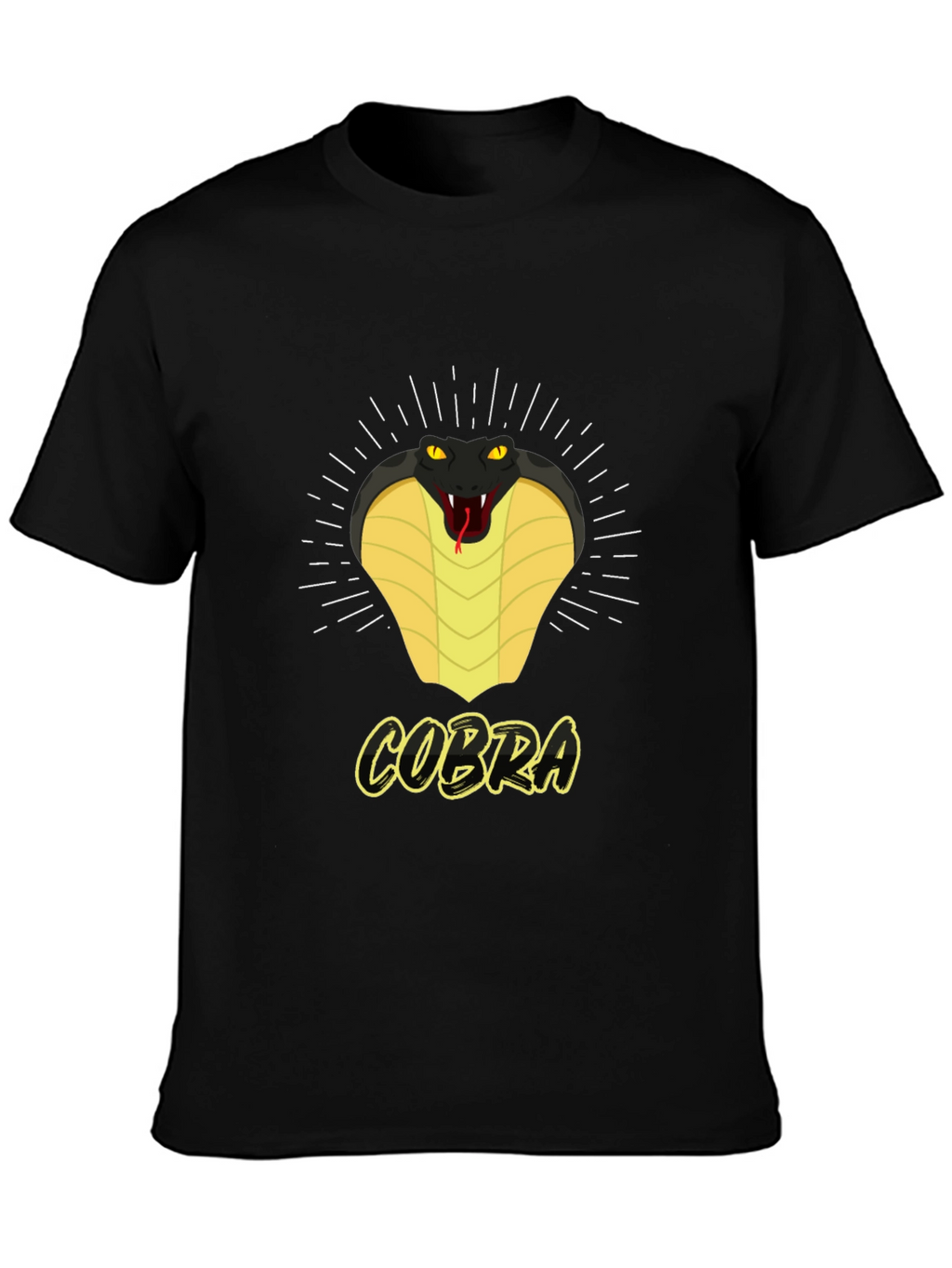 Cobra Graphic Print Crew Neck T-Shirt