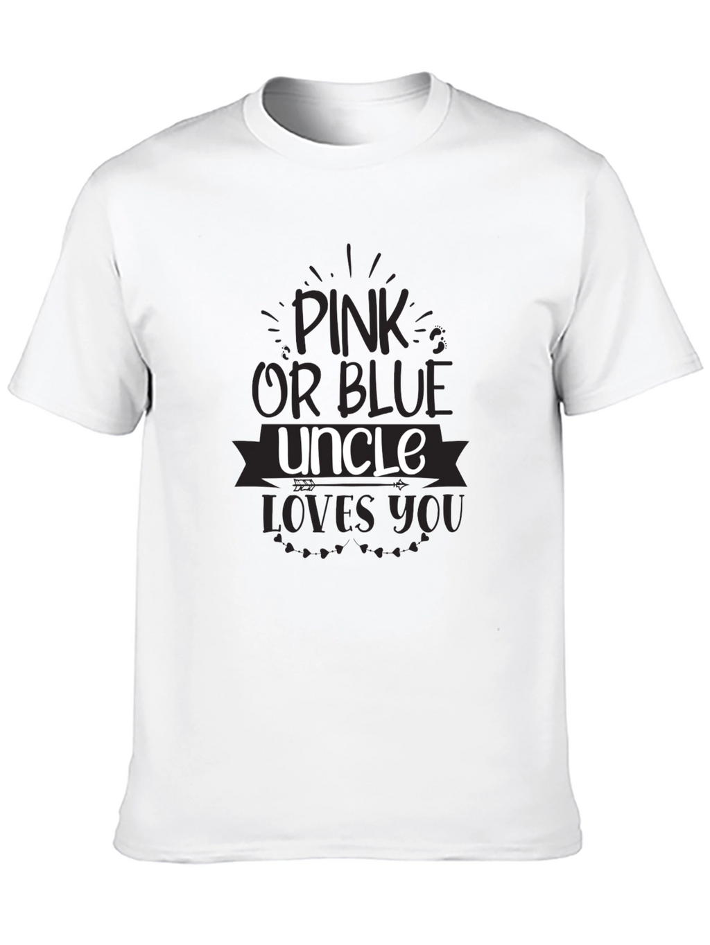 Pink or Blue Uncle Loves You T-Shirt