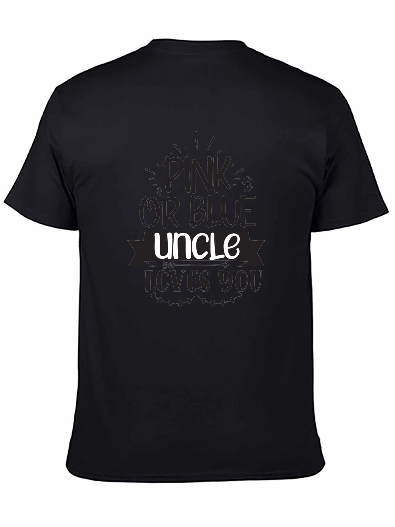 Pink or Blue Uncle Loves You T-Shirt