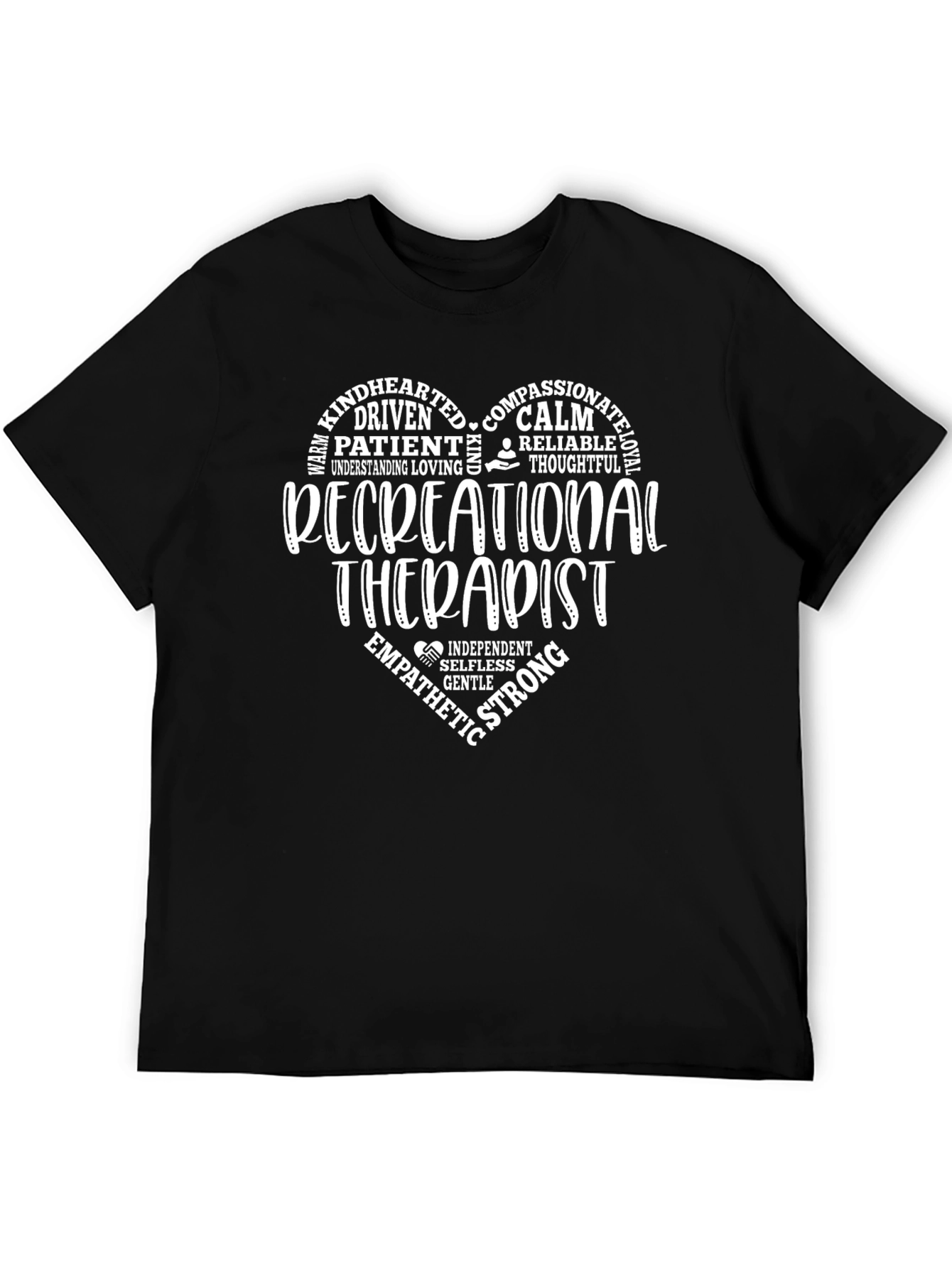 Recreational Therapist Heart Design T-Shirt
