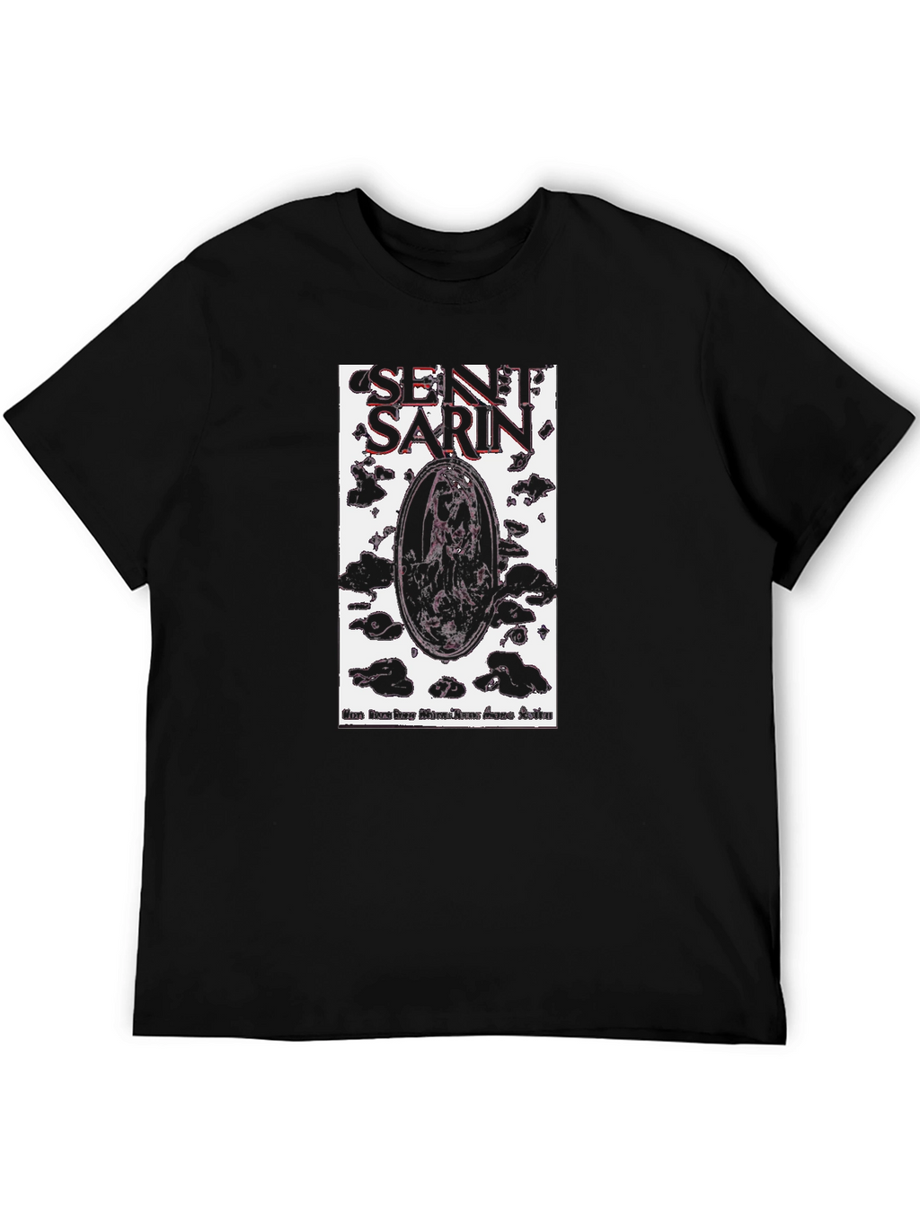 Sentient Sarin Graphic Tee - Black Cotton