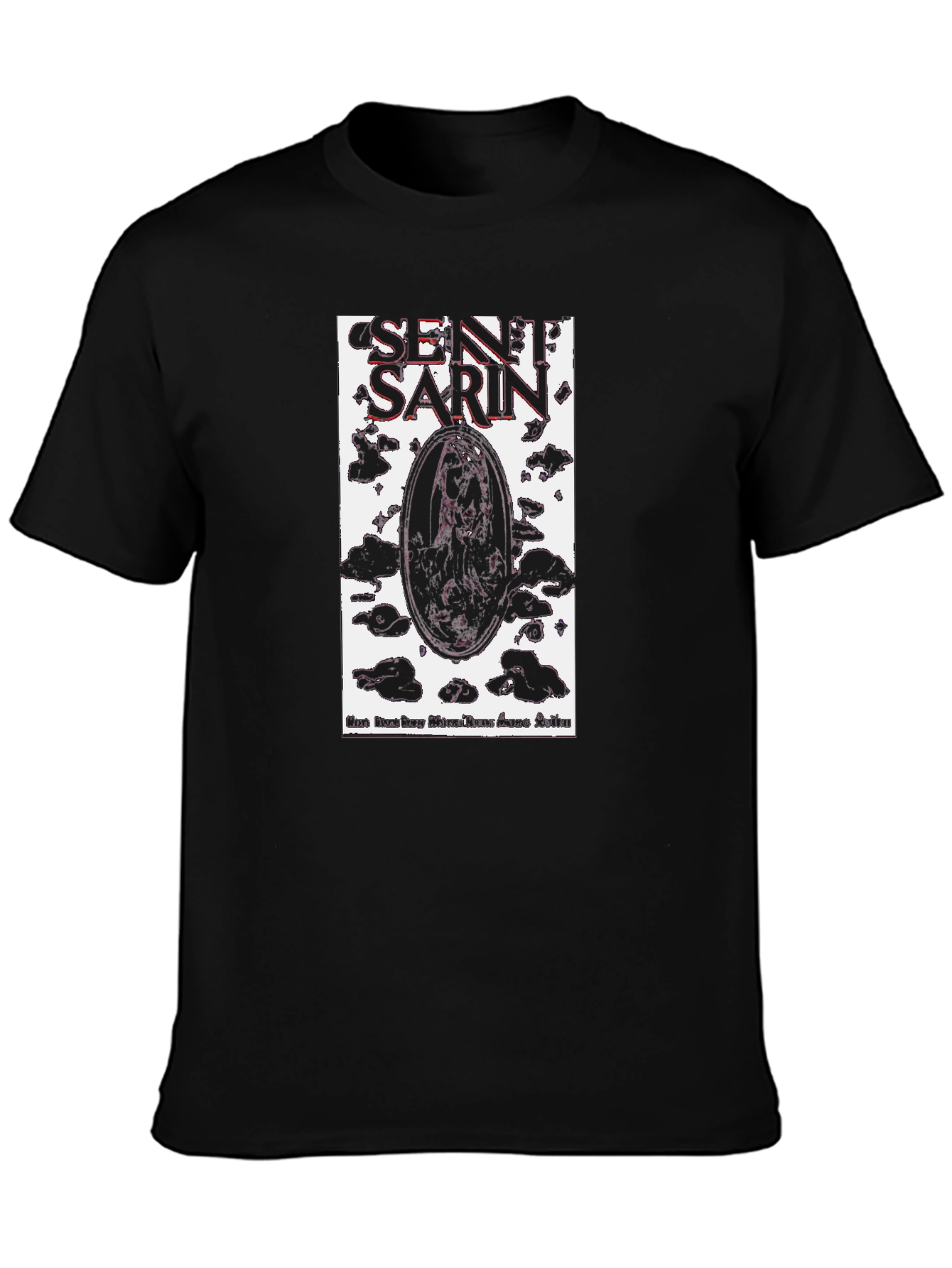 Sentient Sarin Graphic Tee - Black Cotton