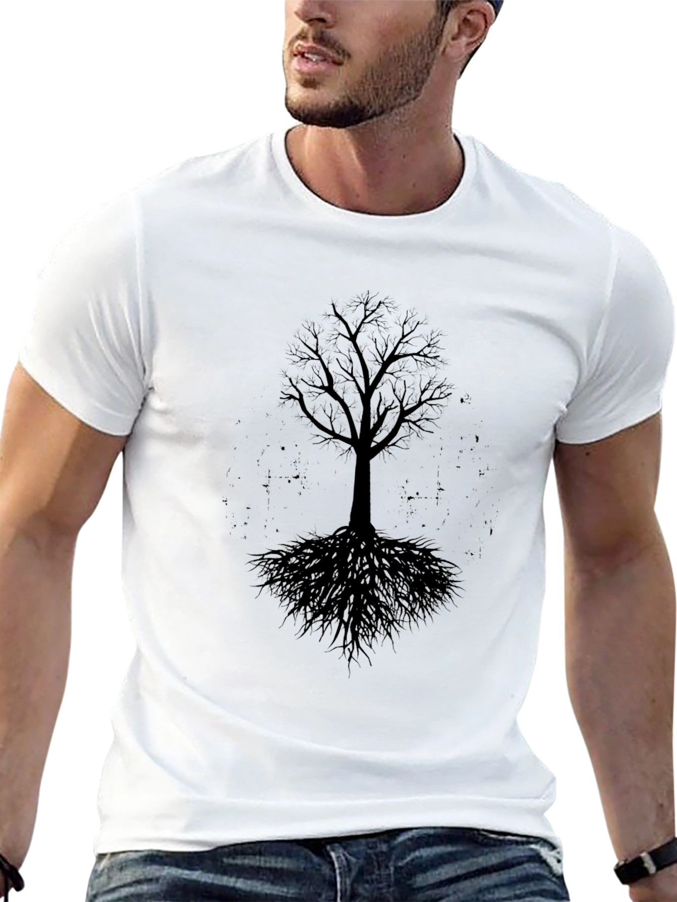 Dark Tree Graphic Tee - Mens Black T-Shirt