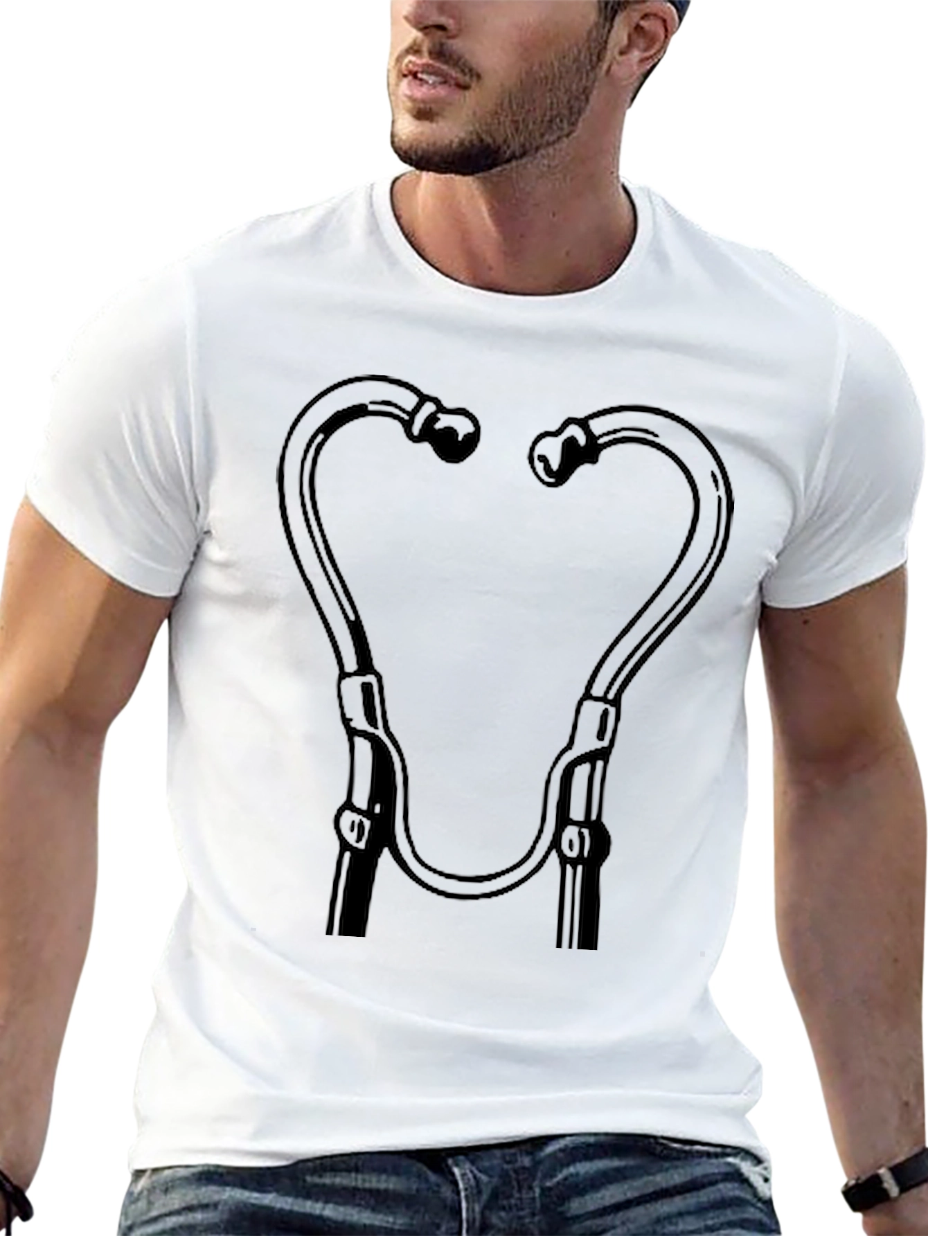 Stethoscope Graphic Tee - Medical Humor Shirt