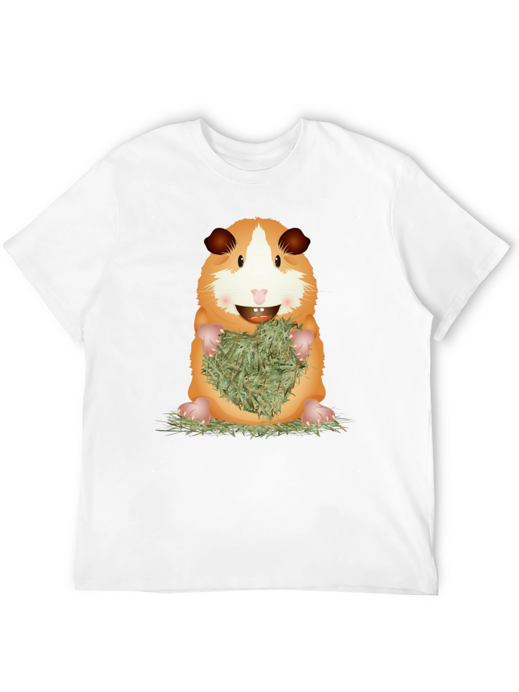 Cute Guinea Pig Holding Hay T-Shirt