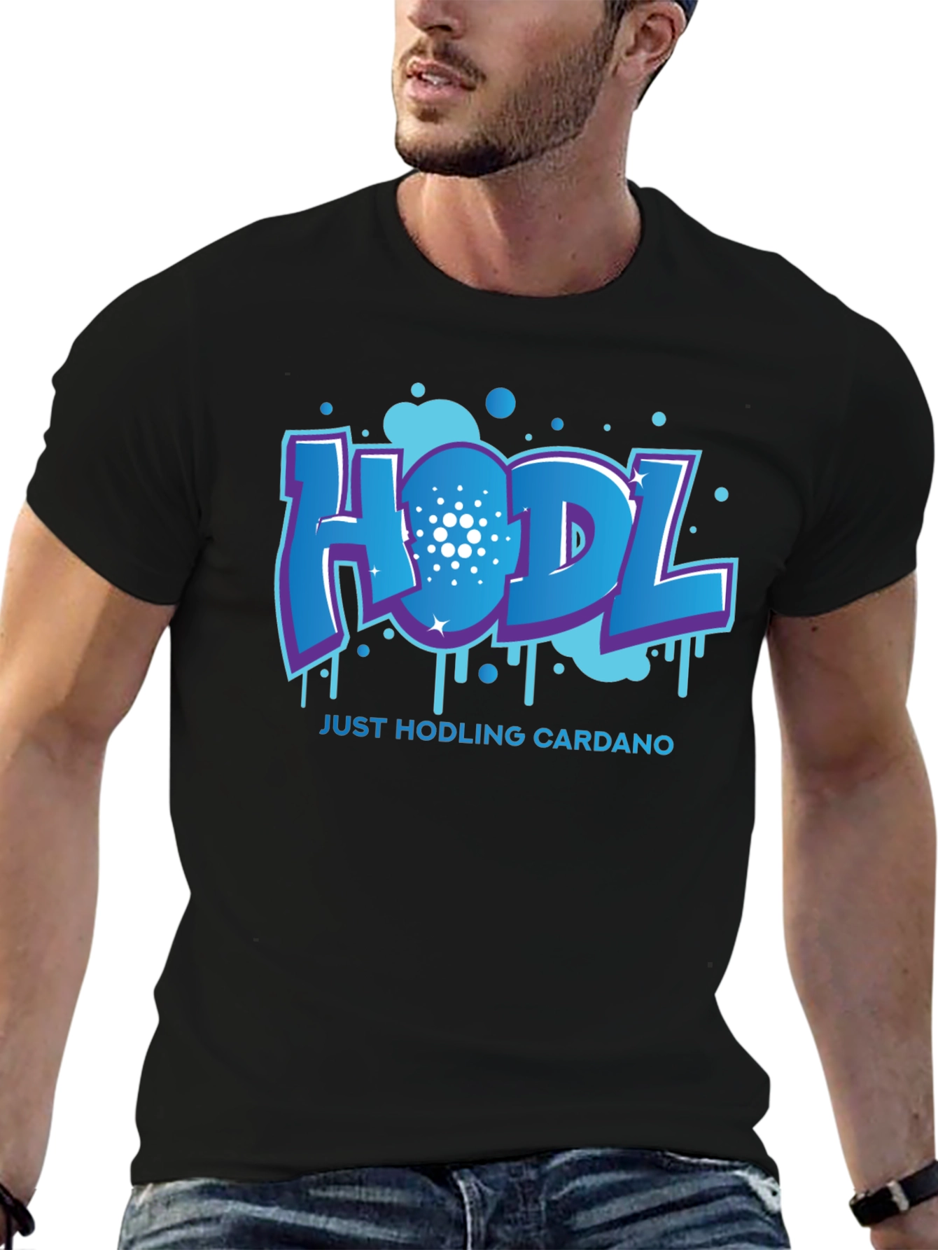 HODL Cardano Black T-Shirt