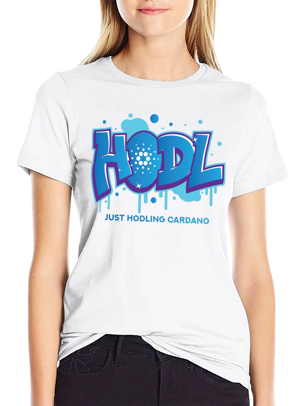 HODL Cardano Black T-Shirt