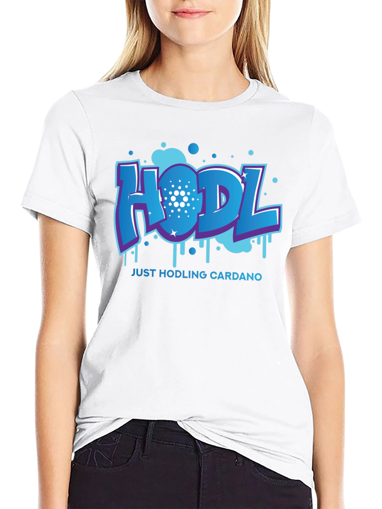 HODL Cardano Black T-Shirt