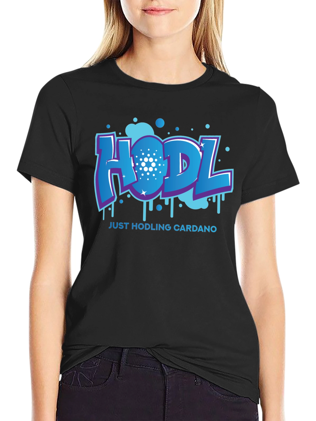 HODL Cardano Black T-Shirt