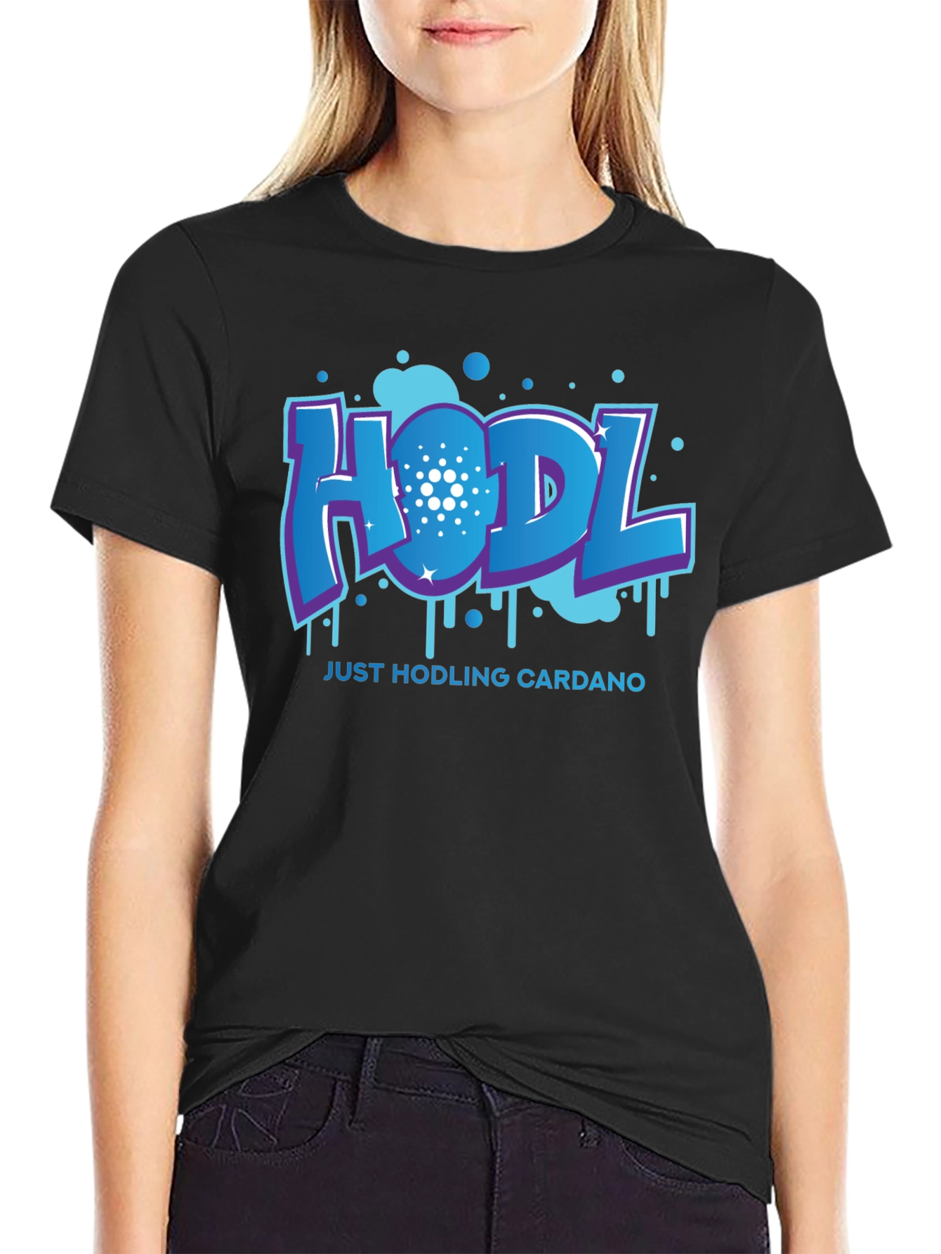 HODL Cardano Black T-Shirt
