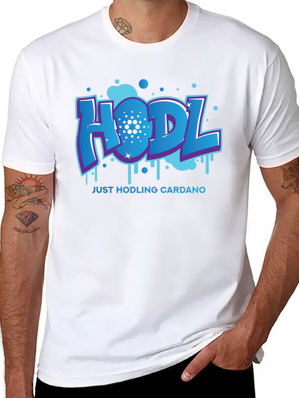 HODL Cardano Black T-Shirt