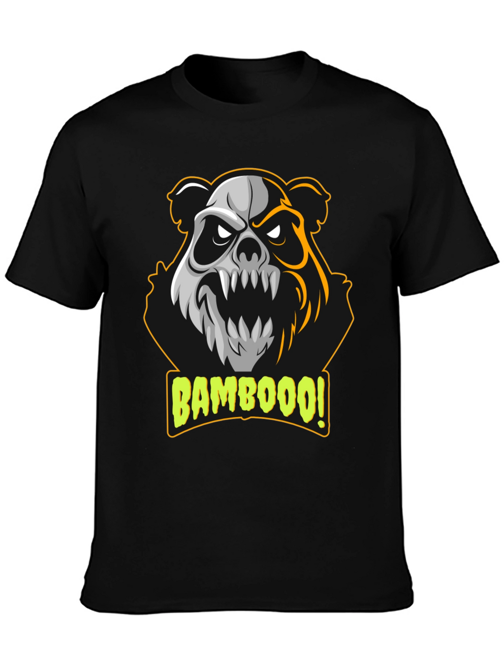 Bamboooo! Panda Graphic T-Shirt - Black