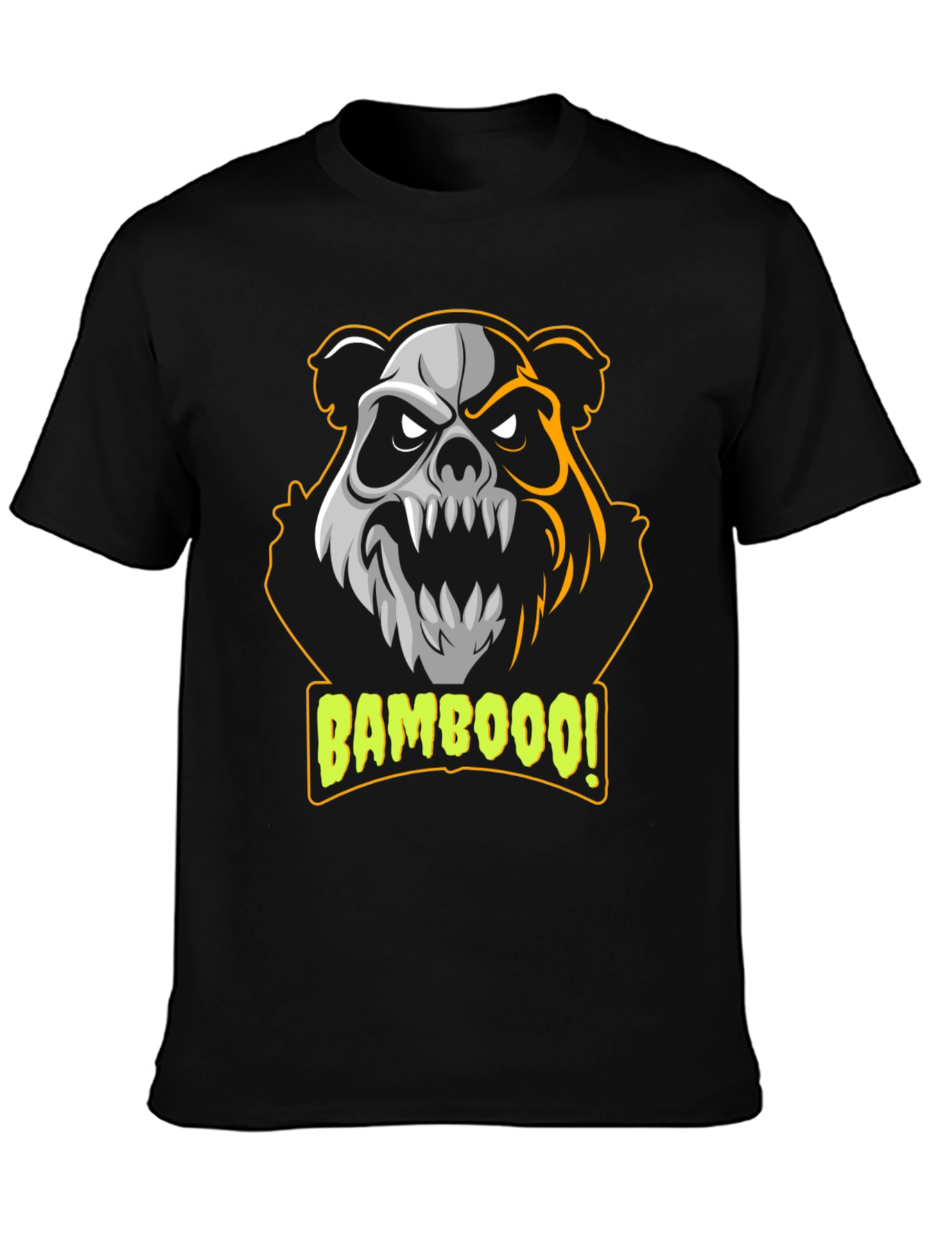 Bamboooo! Panda Graphic T-Shirt - Black