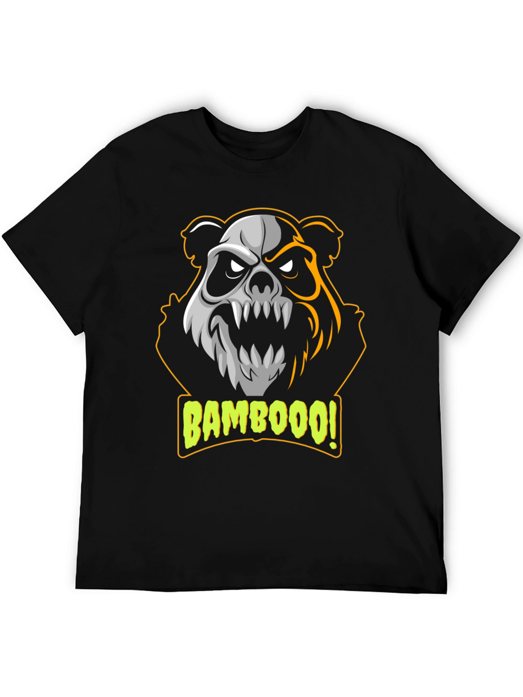 Bamboooo! Panda Graphic T-Shirt - Black