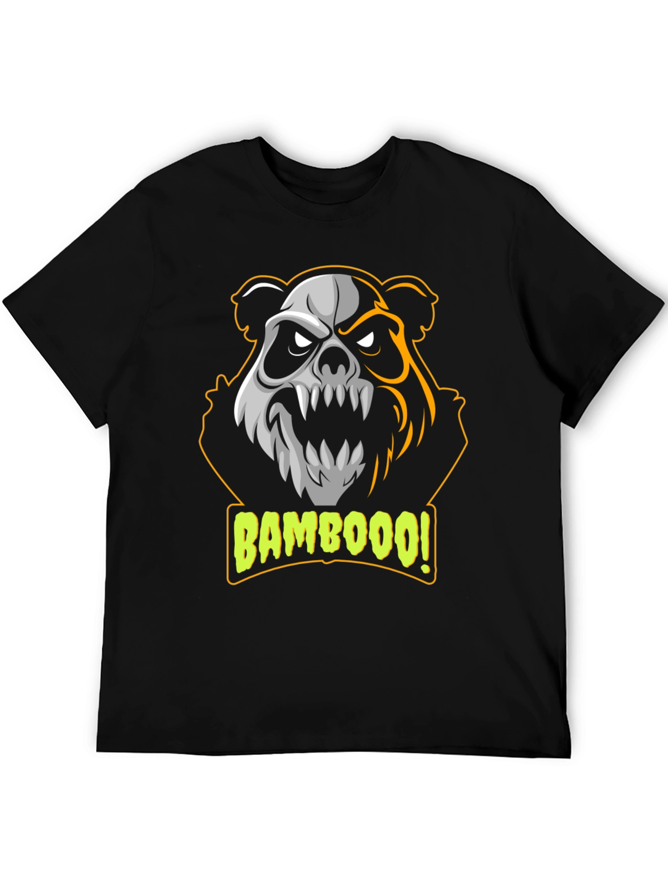 Bamboooo! Panda Graphic T-Shirt - Black