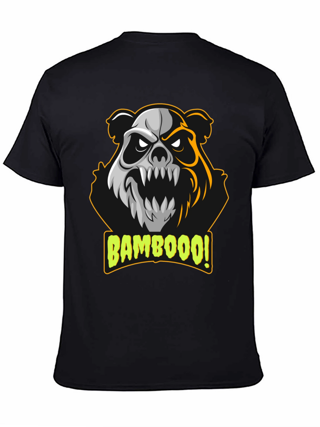 Bamboooo! Panda Graphic T-Shirt - Black
