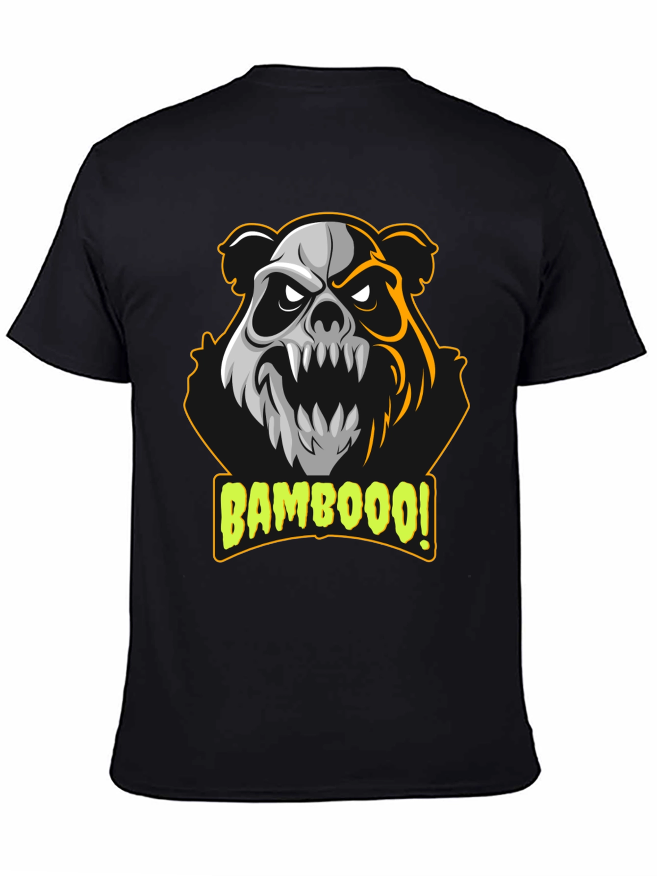 Bamboooo! Panda Graphic T-Shirt - Black