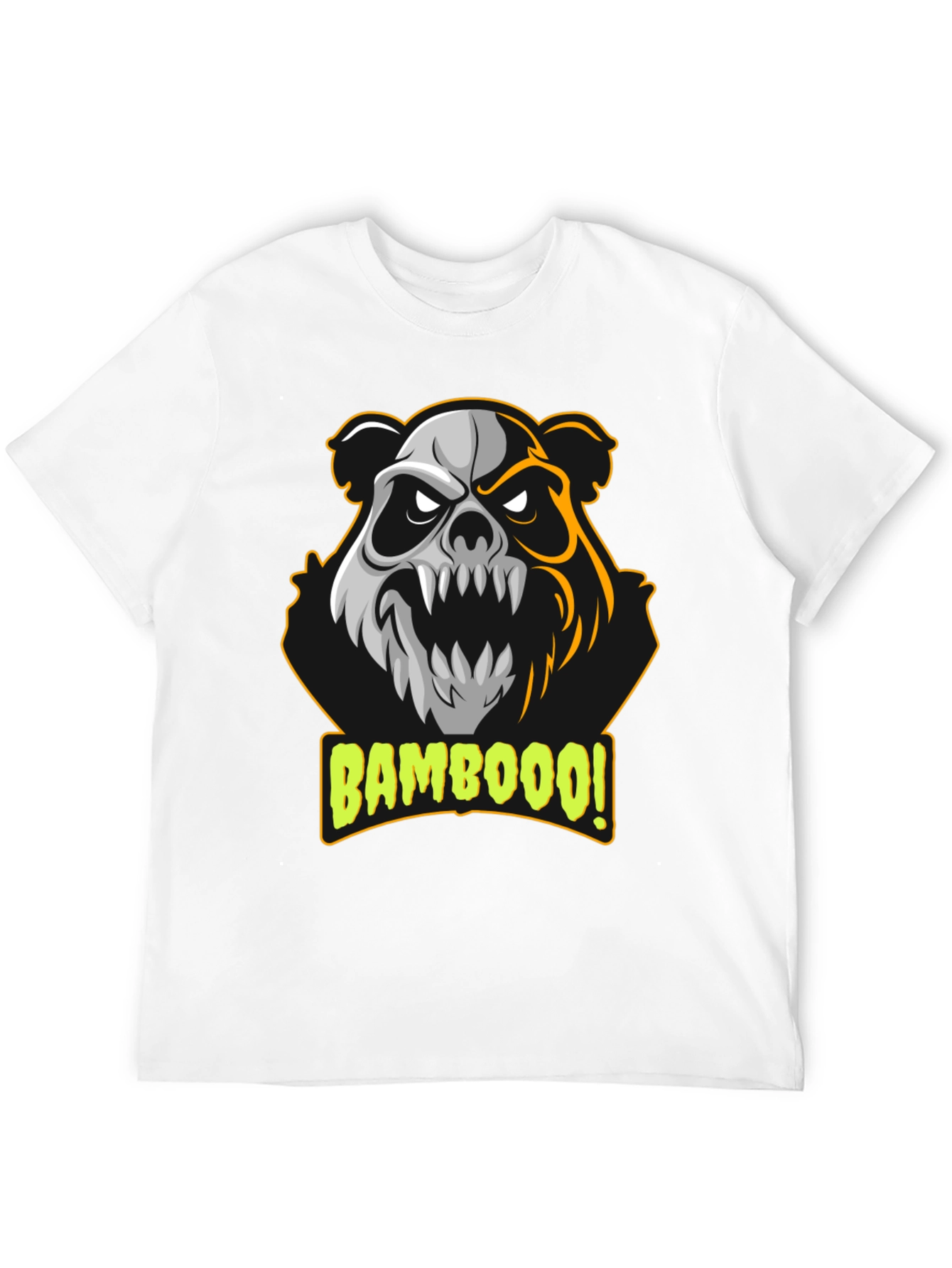 Bamboooo! Panda Graphic T-Shirt - Black