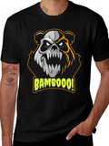 Bamboooo! Panda Graphic T-Shirt - Black