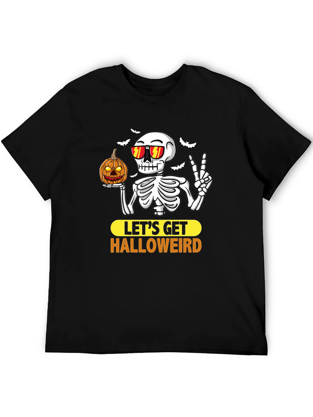Halloweird Skeleton Graphic T-Shirt