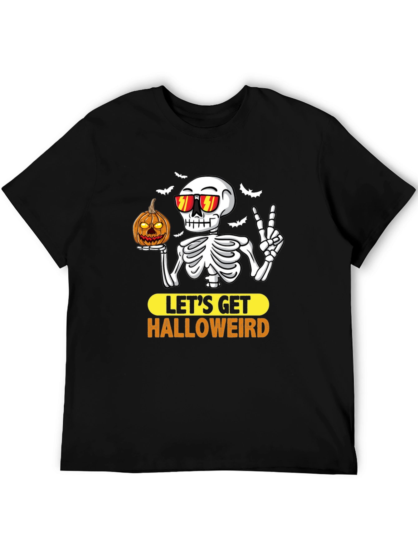 Halloweird Skeleton Graphic T-Shirt