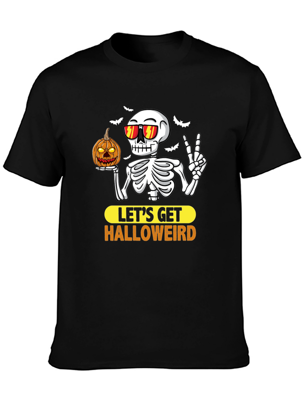 Halloweird Skeleton Graphic T-Shirt