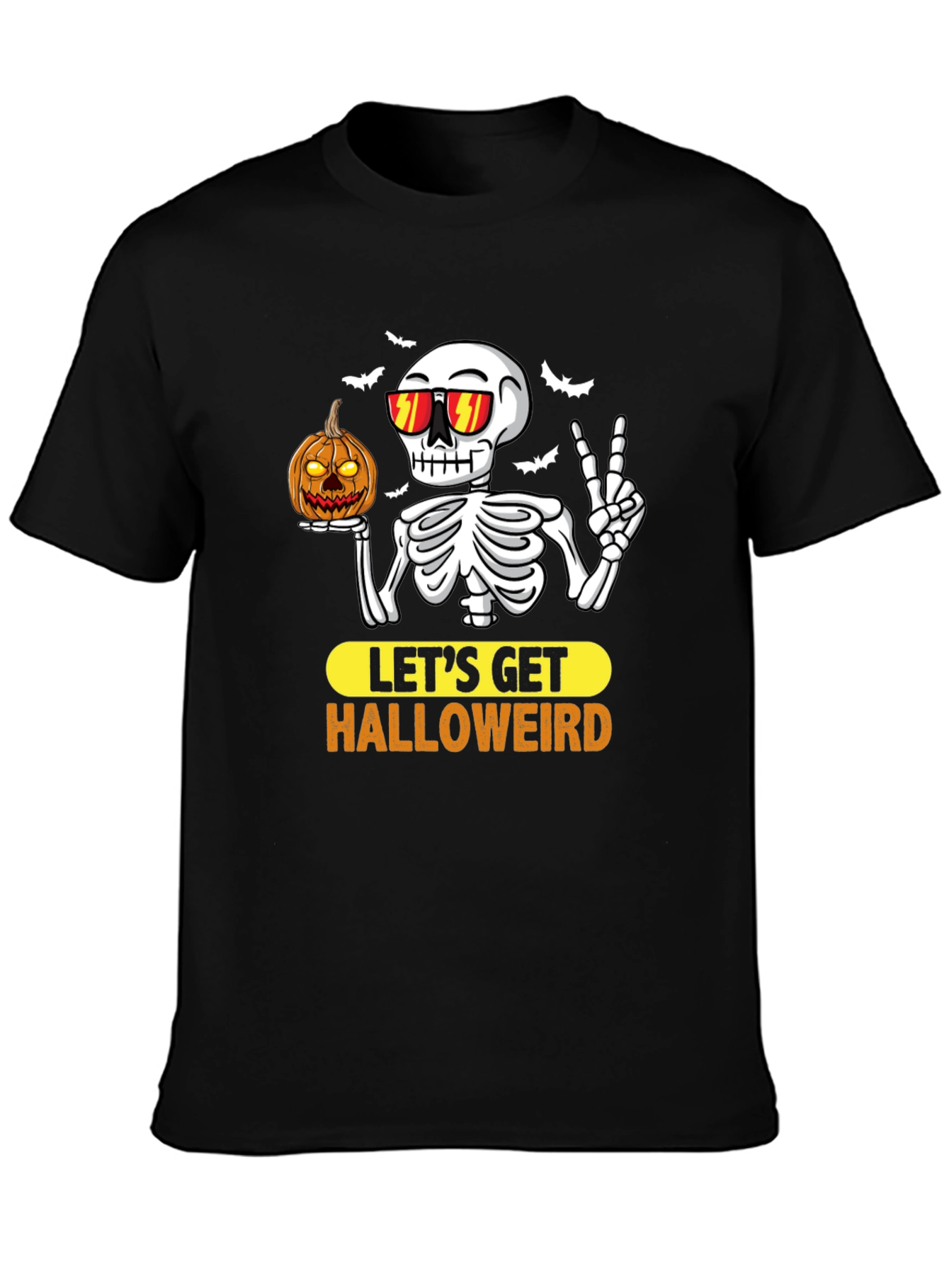 Halloweird Skeleton Graphic T-Shirt