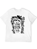Vibe With Me Black Graphic Tee