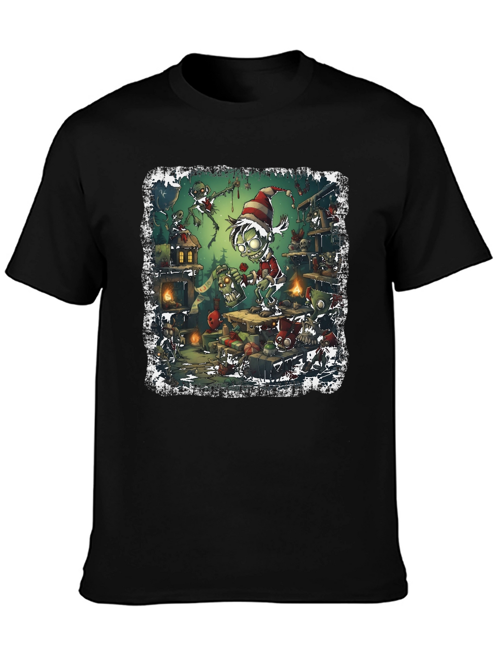 Zombie Elf Christmas T-Shirt