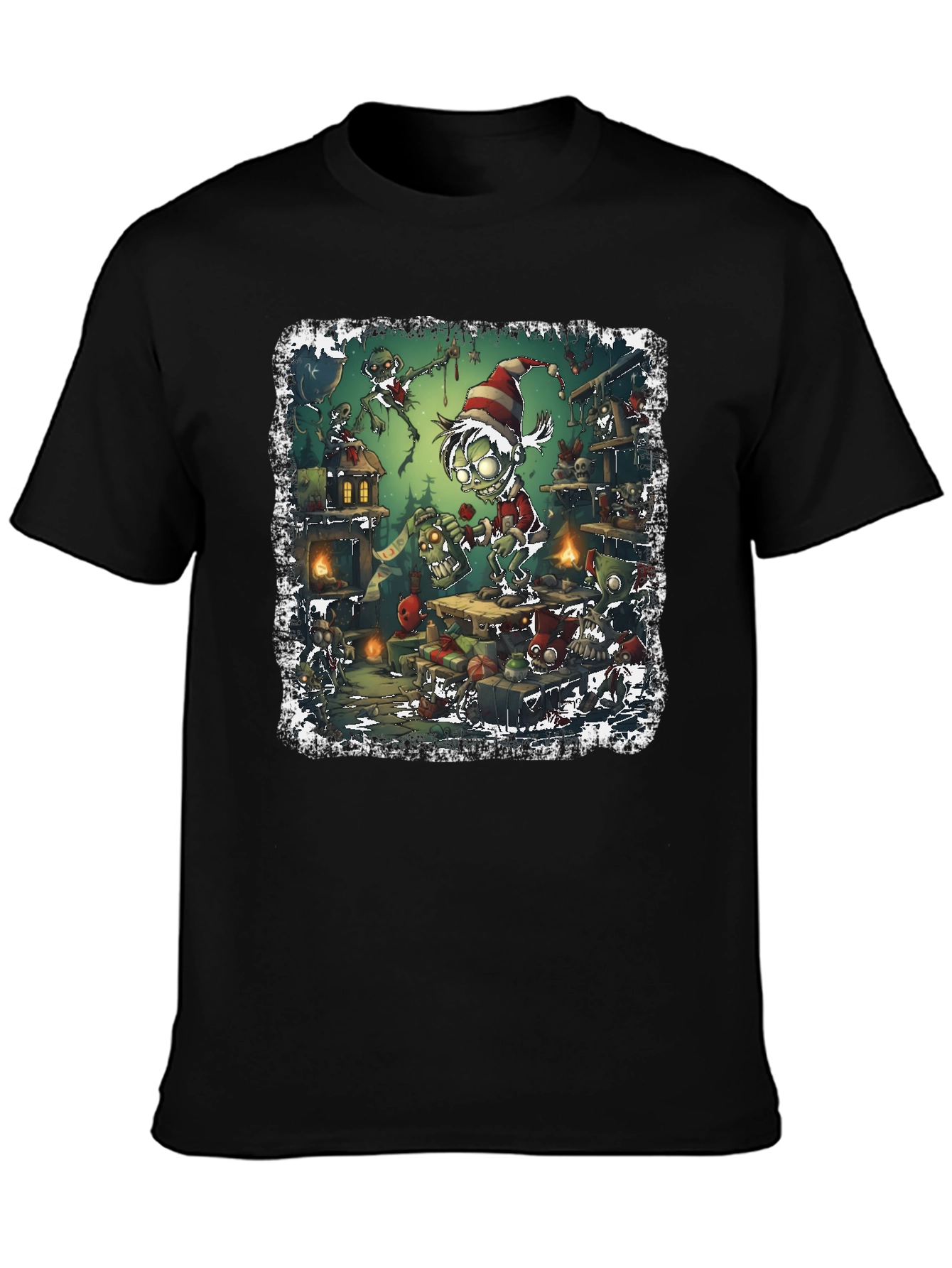 Zombie Elf Christmas T-Shirt