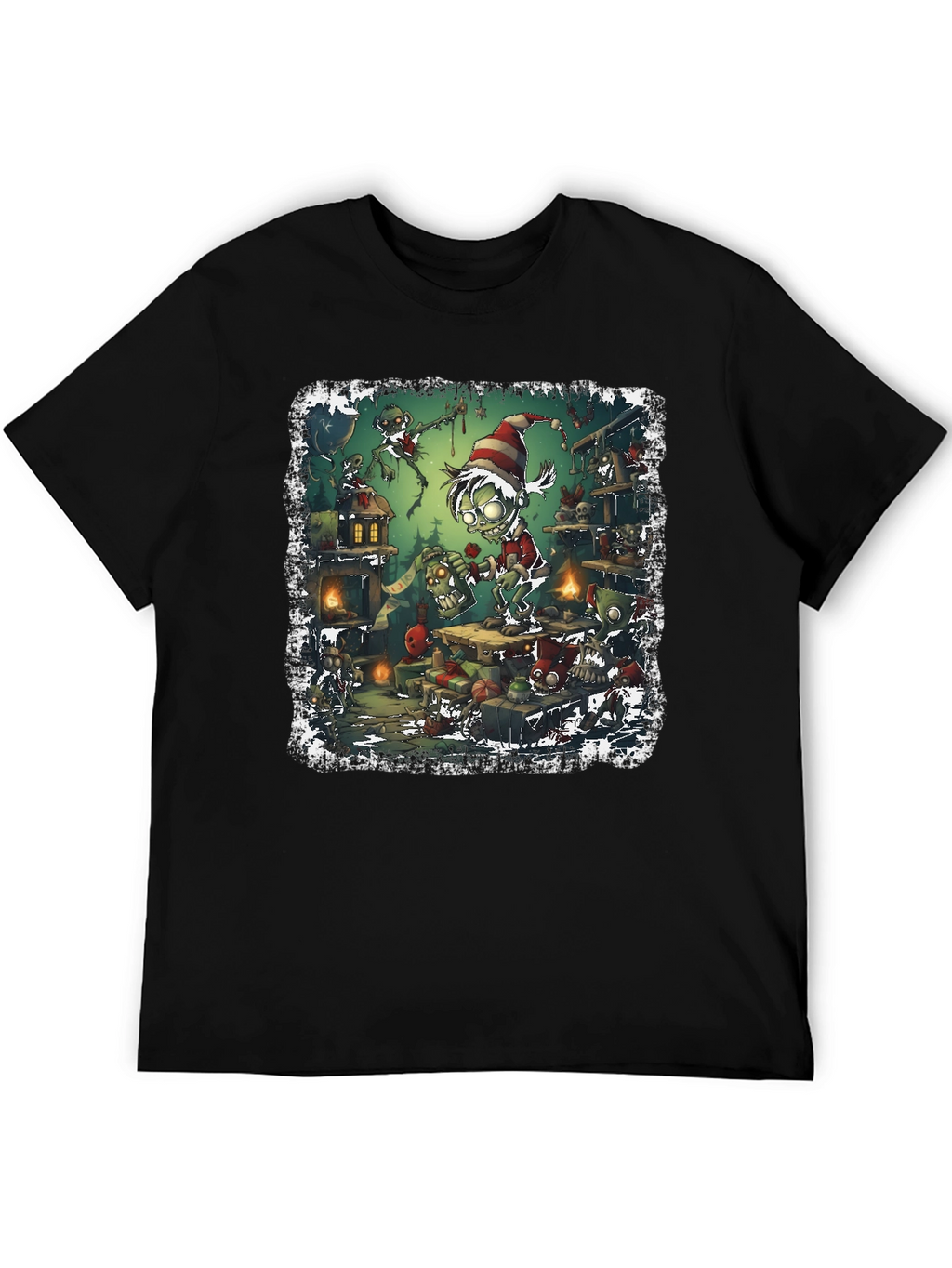 Zombie Elf Christmas T-Shirt