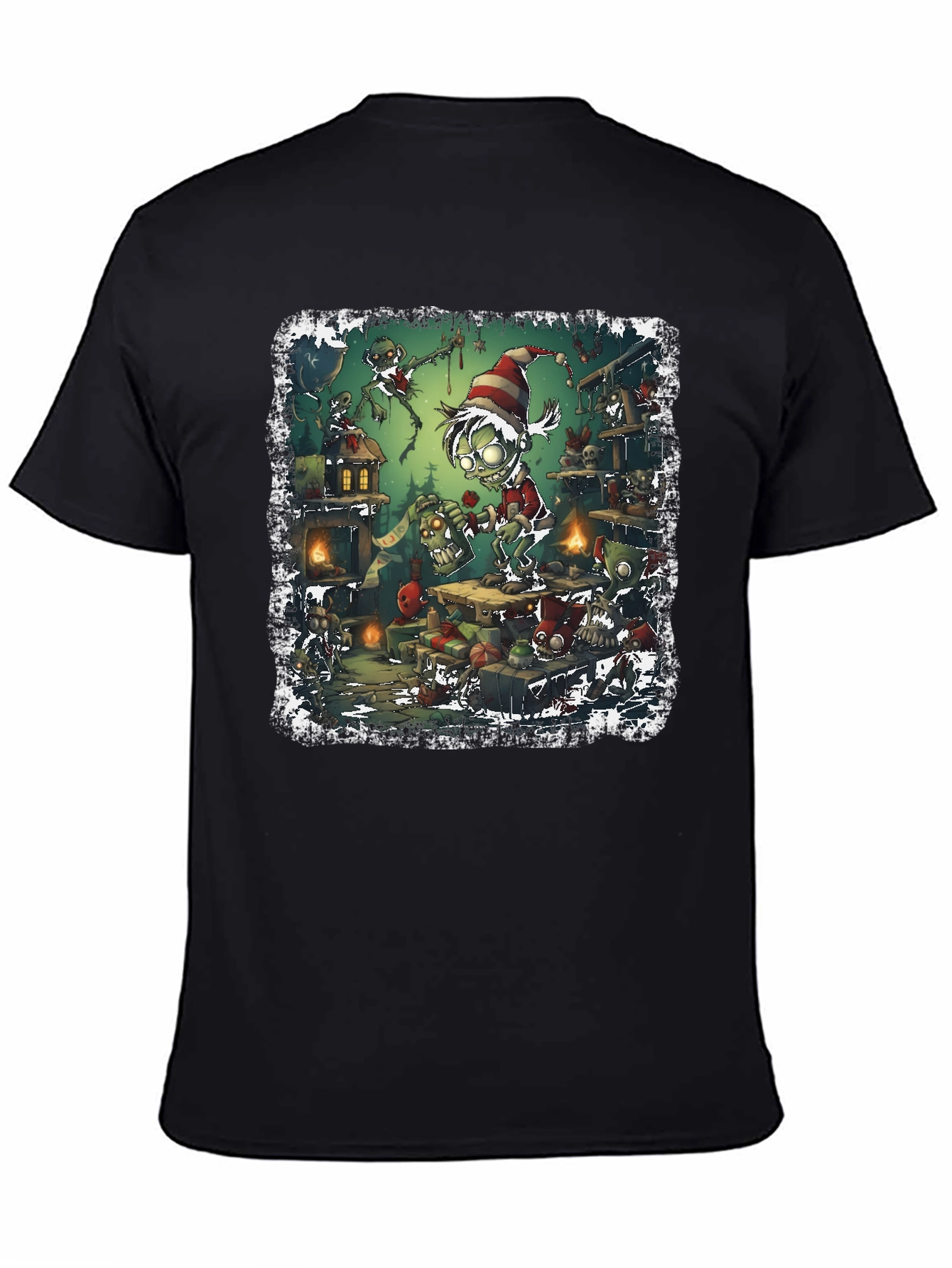 Zombie Elf Christmas T-Shirt