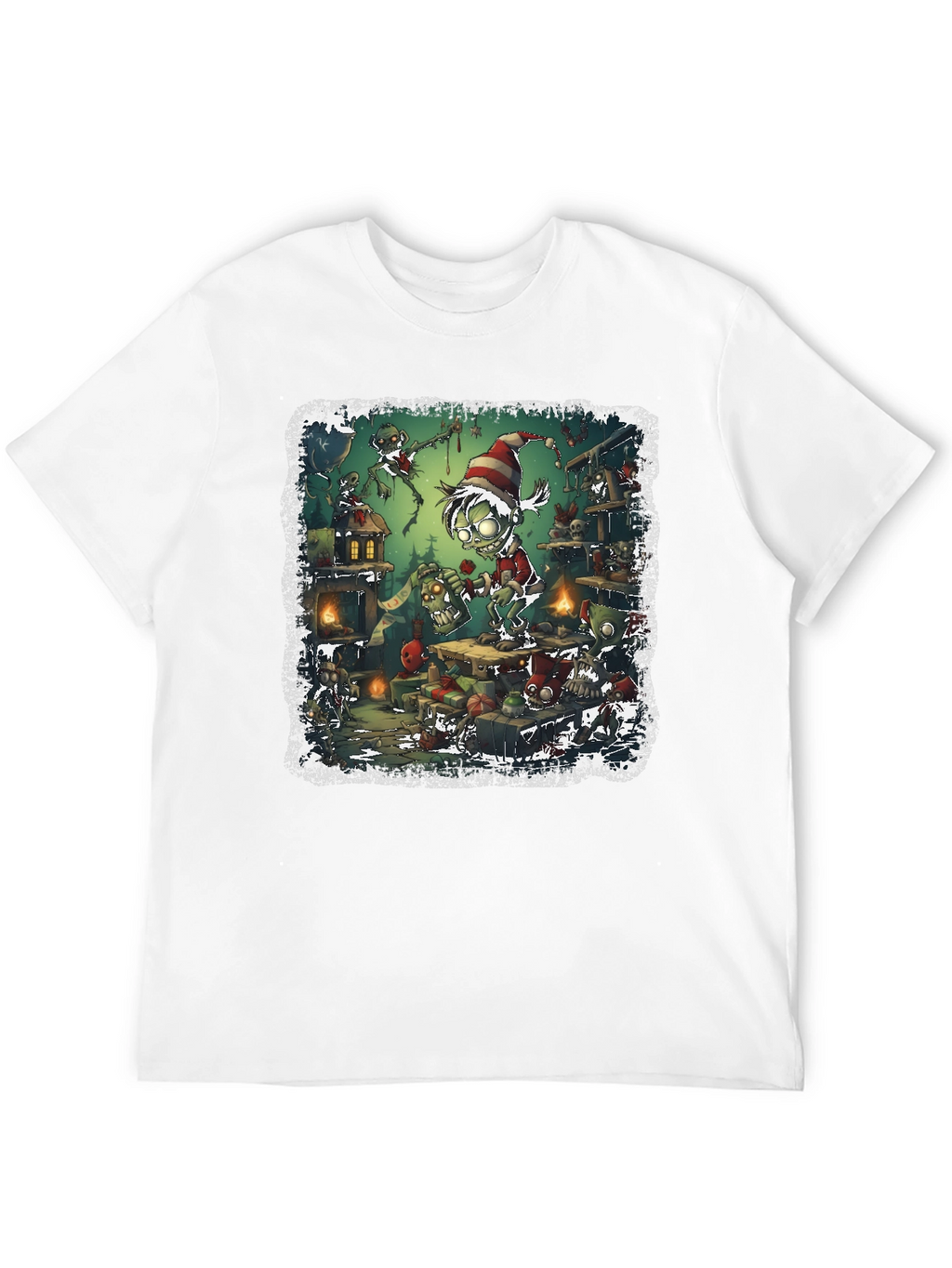 Zombie Elf Christmas T-Shirt