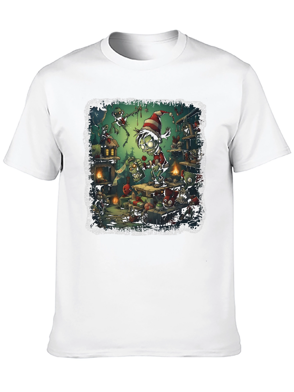 Zombie Elf Christmas T-Shirt