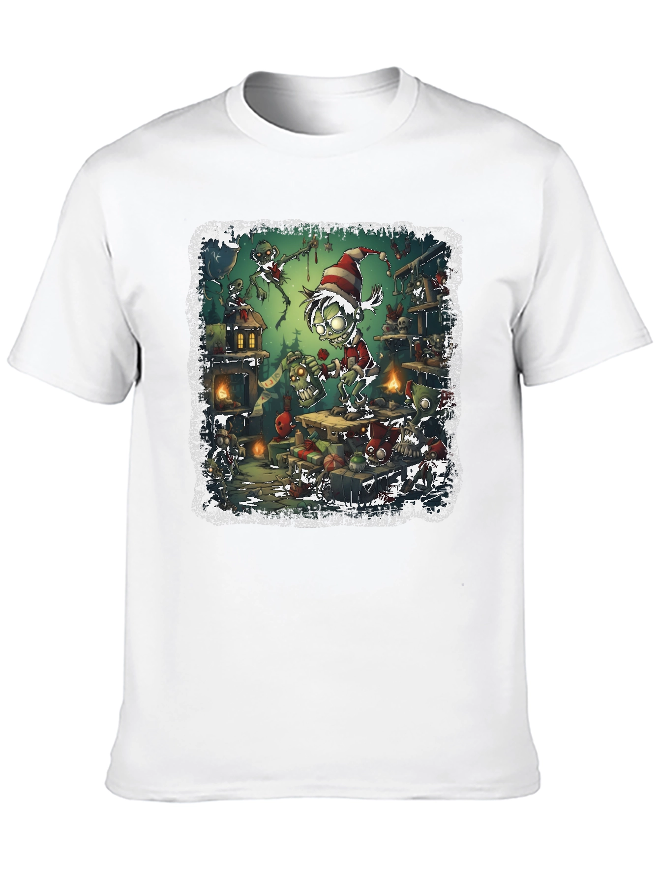 Zombie Elf Christmas T-Shirt