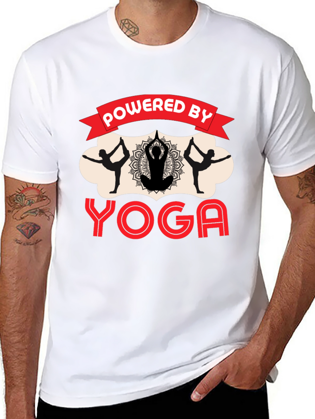 Powered by Yoga Black T-Shirt