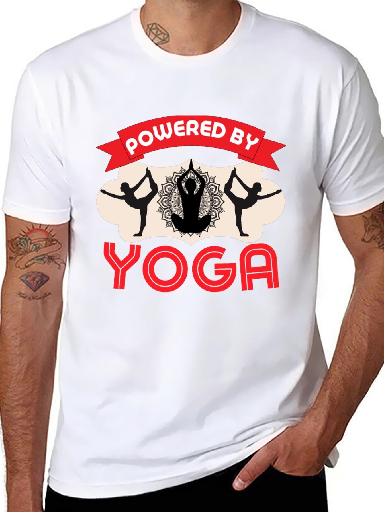 Powered by Yoga Black T-Shirt